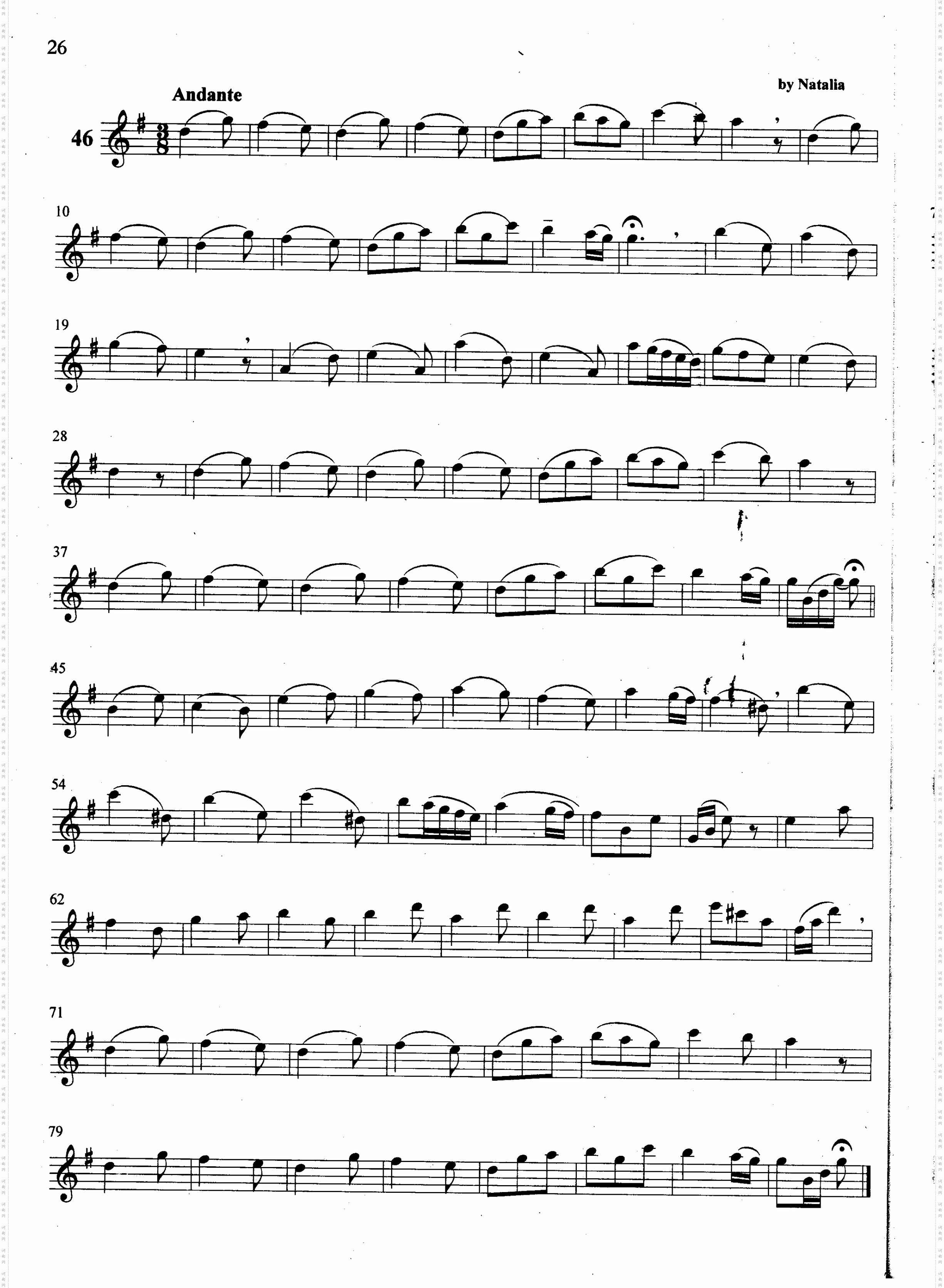 萨克斯管练习曲第100—026页