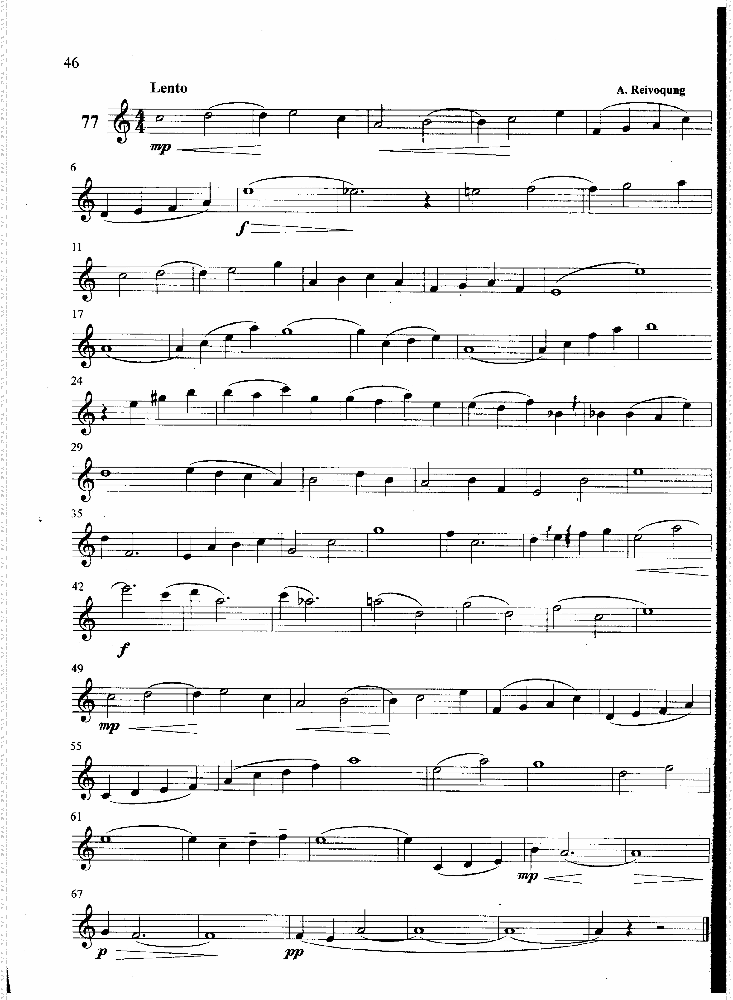 萨克斯管练习曲第100—046页