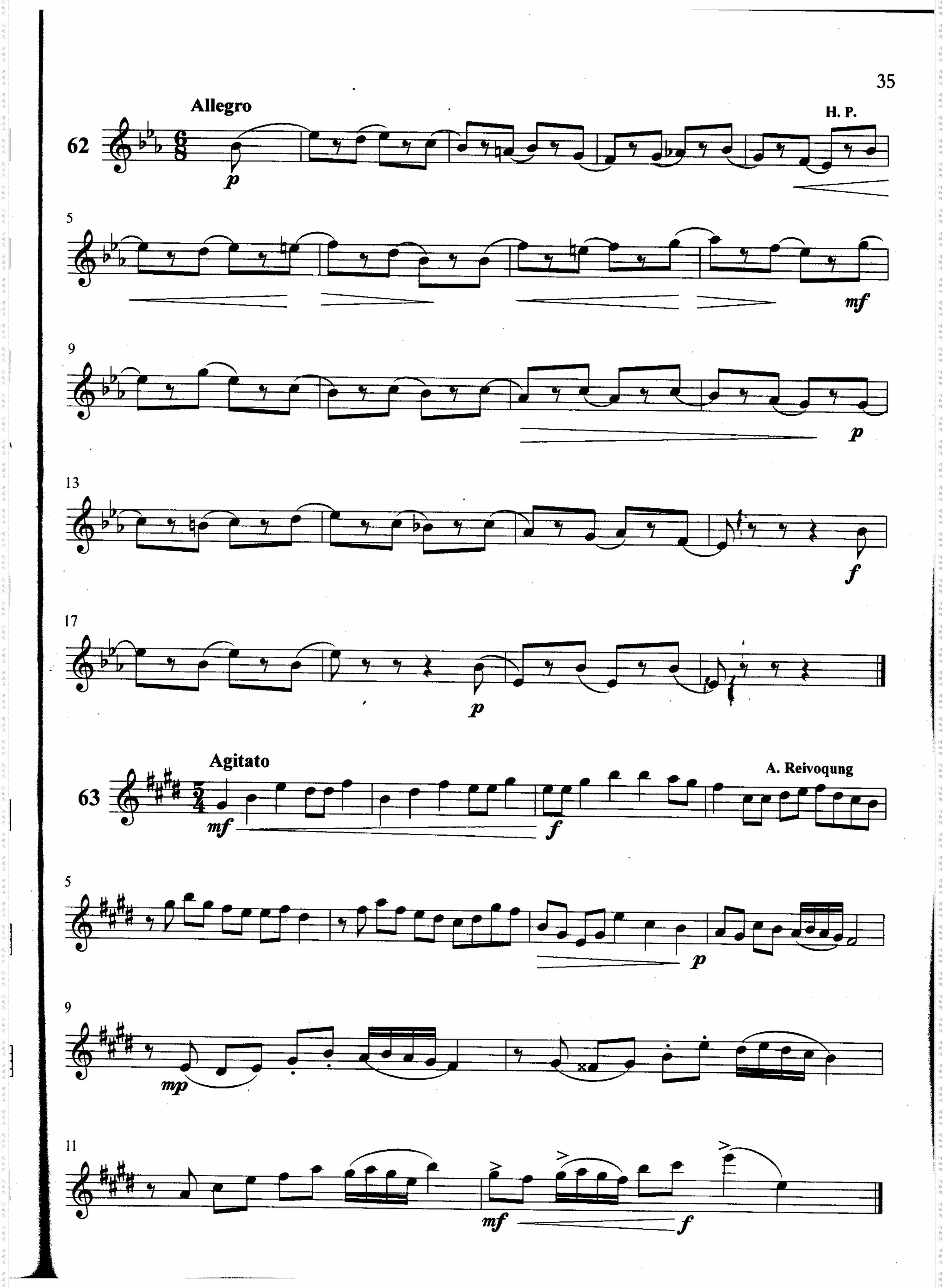 萨克斯管练习曲第100—035页