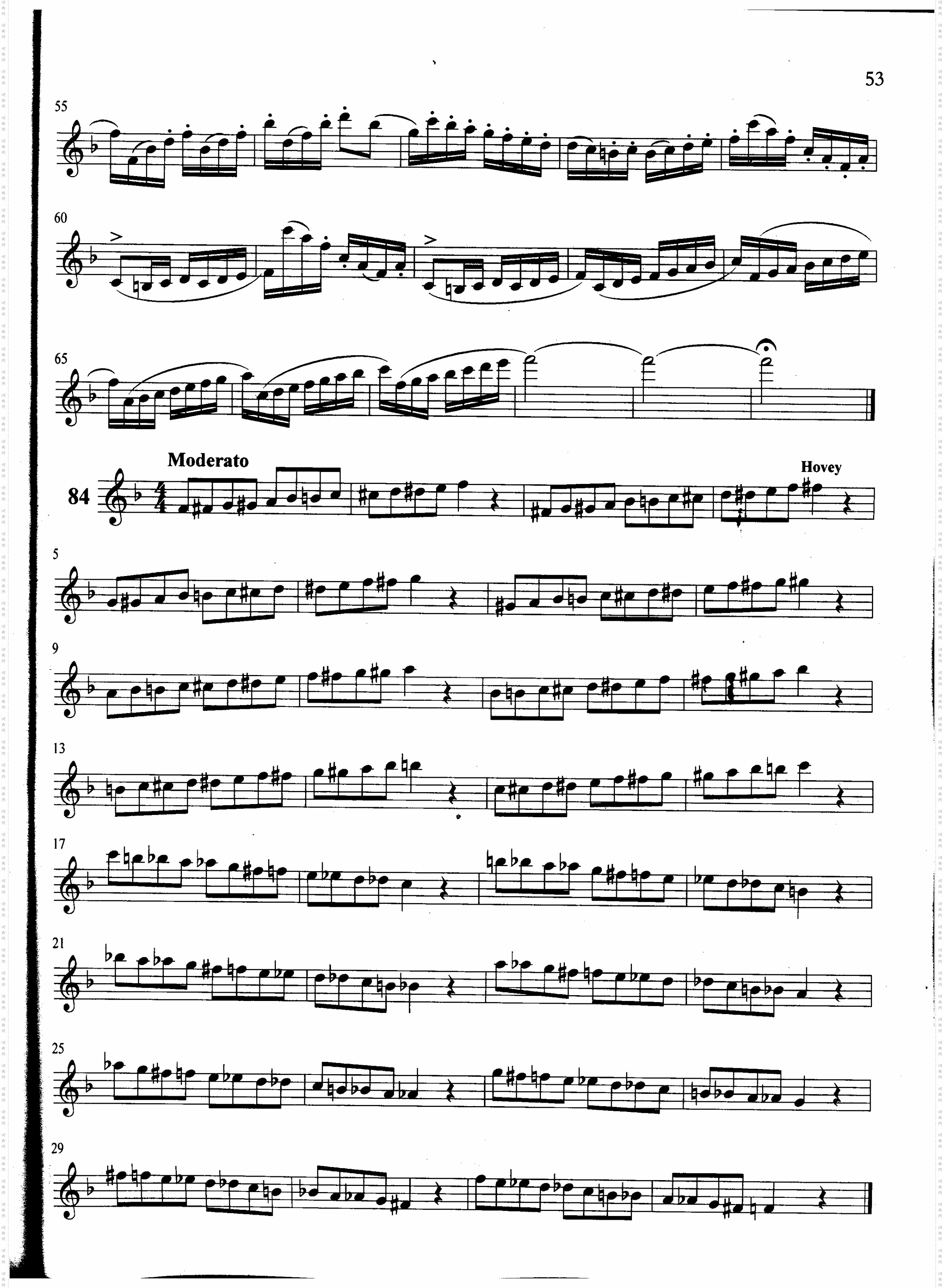 萨克斯管练习曲第100—053页