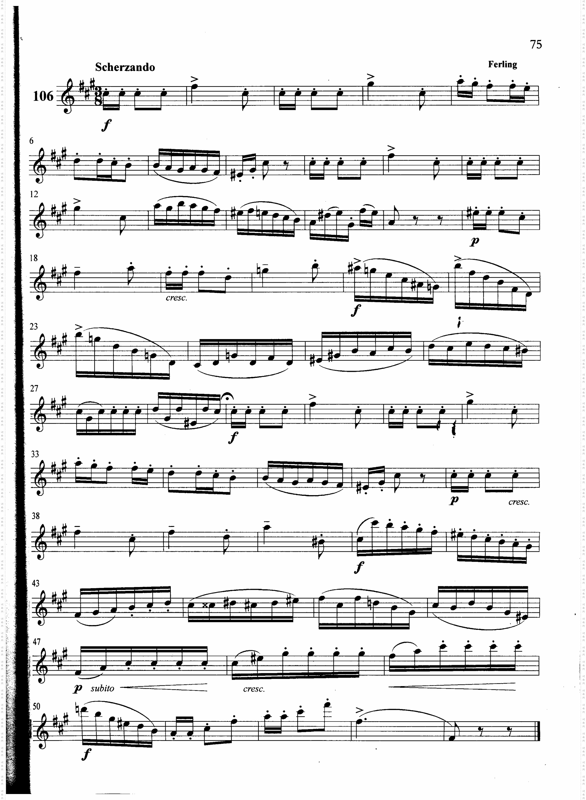 萨克斯管练习曲第100—075页