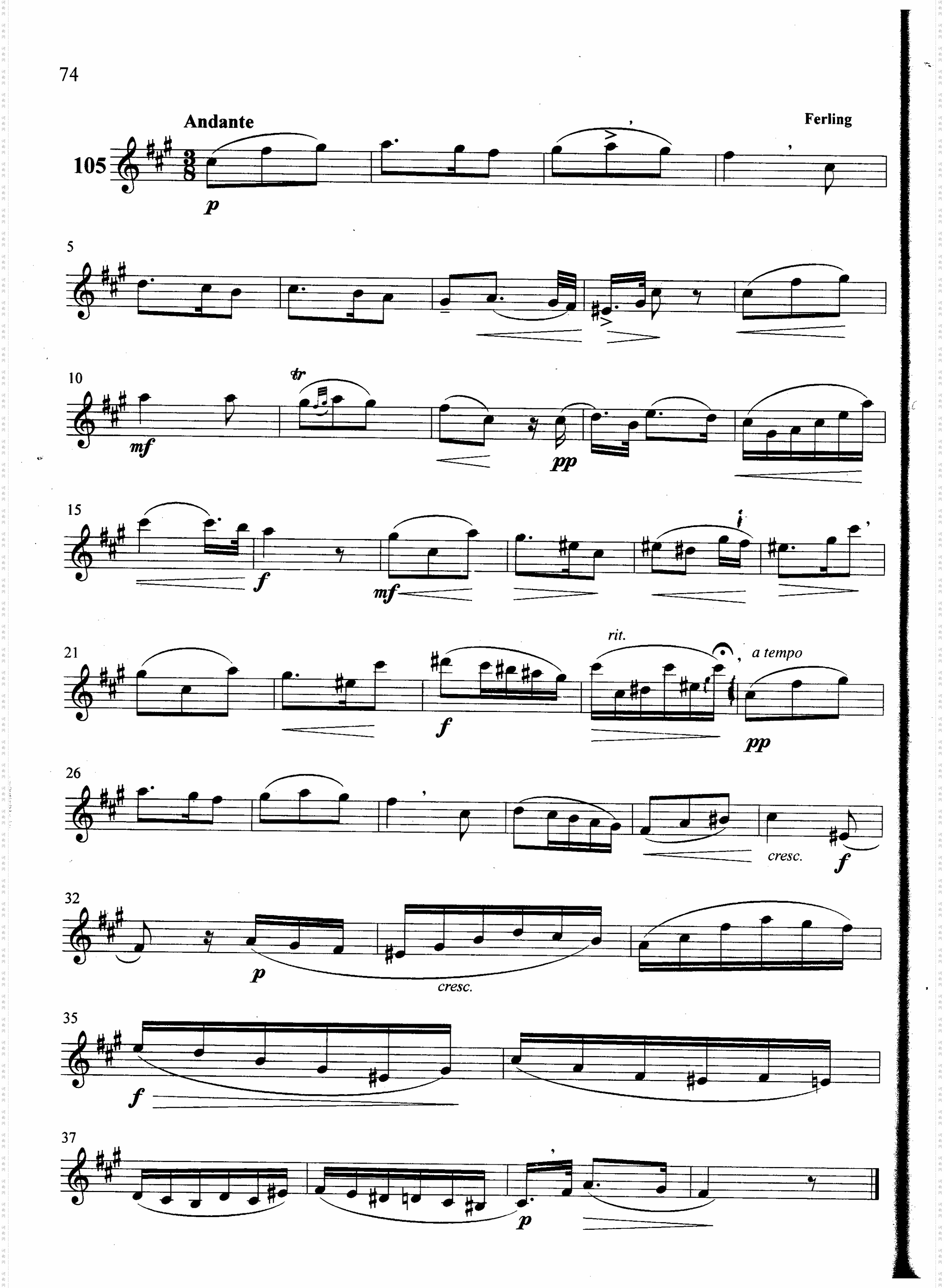 萨克斯管练习曲第100—074页