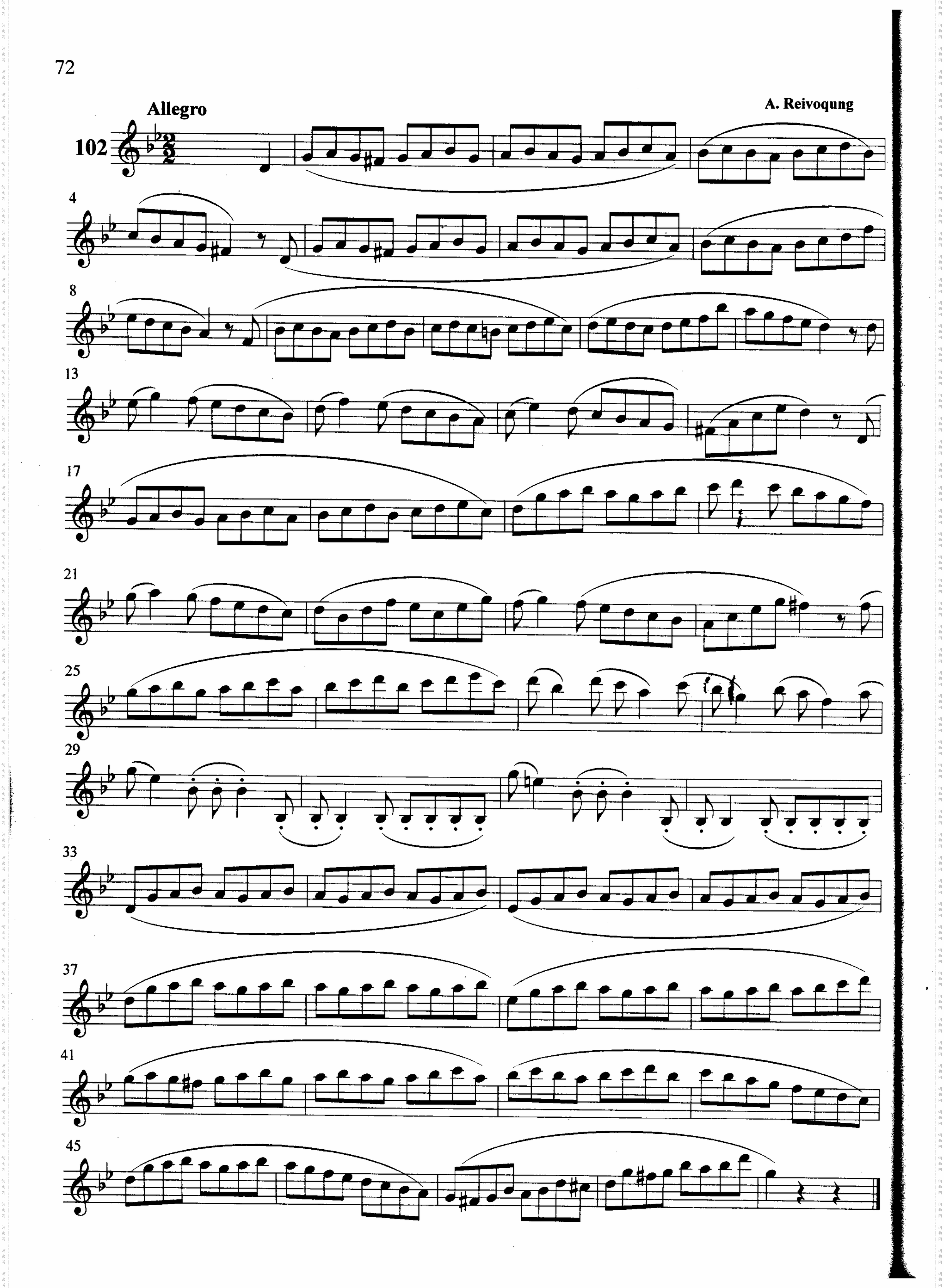 萨克斯管练习曲第100—072页