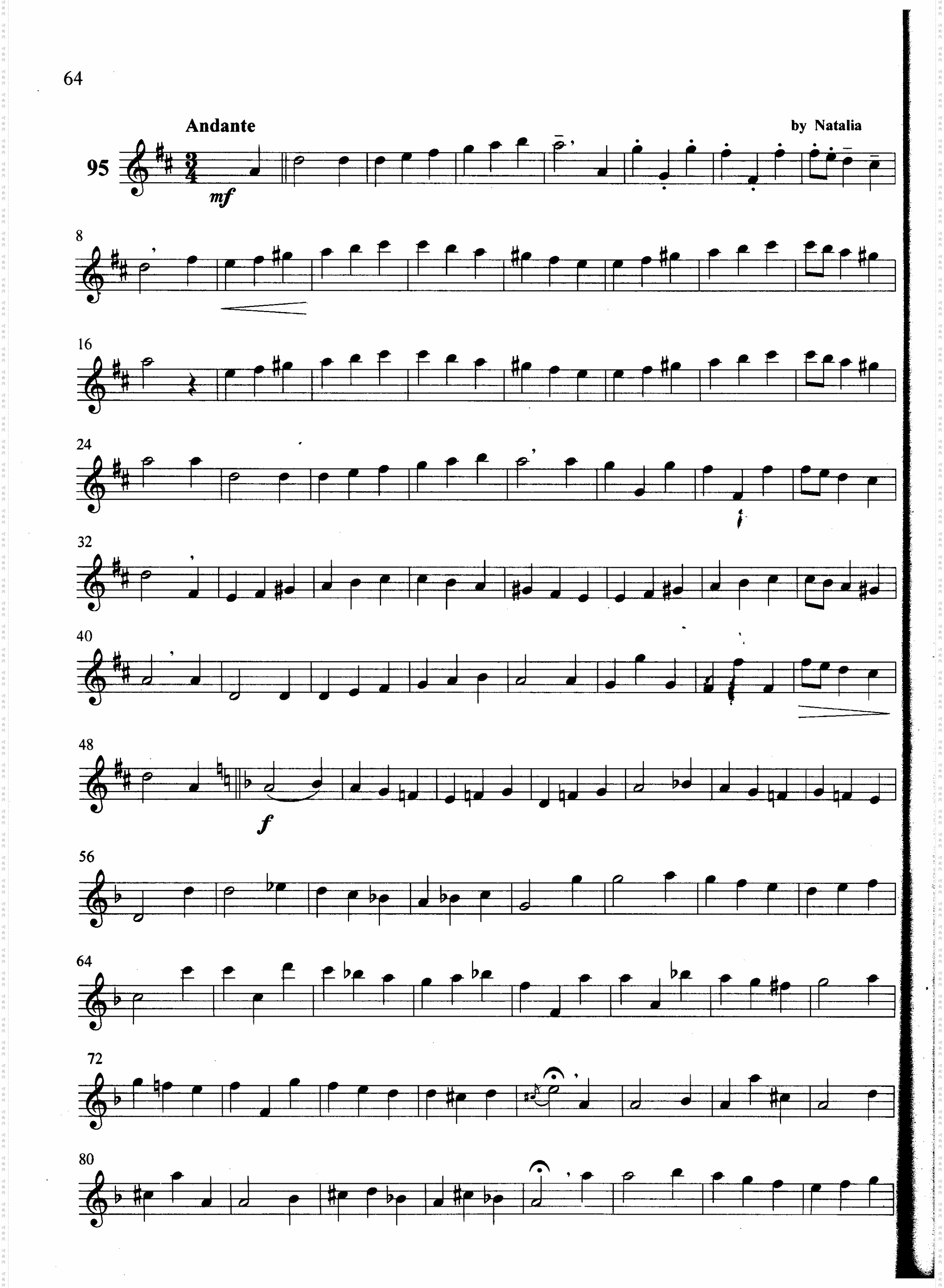 萨克斯管练习曲第100—064页