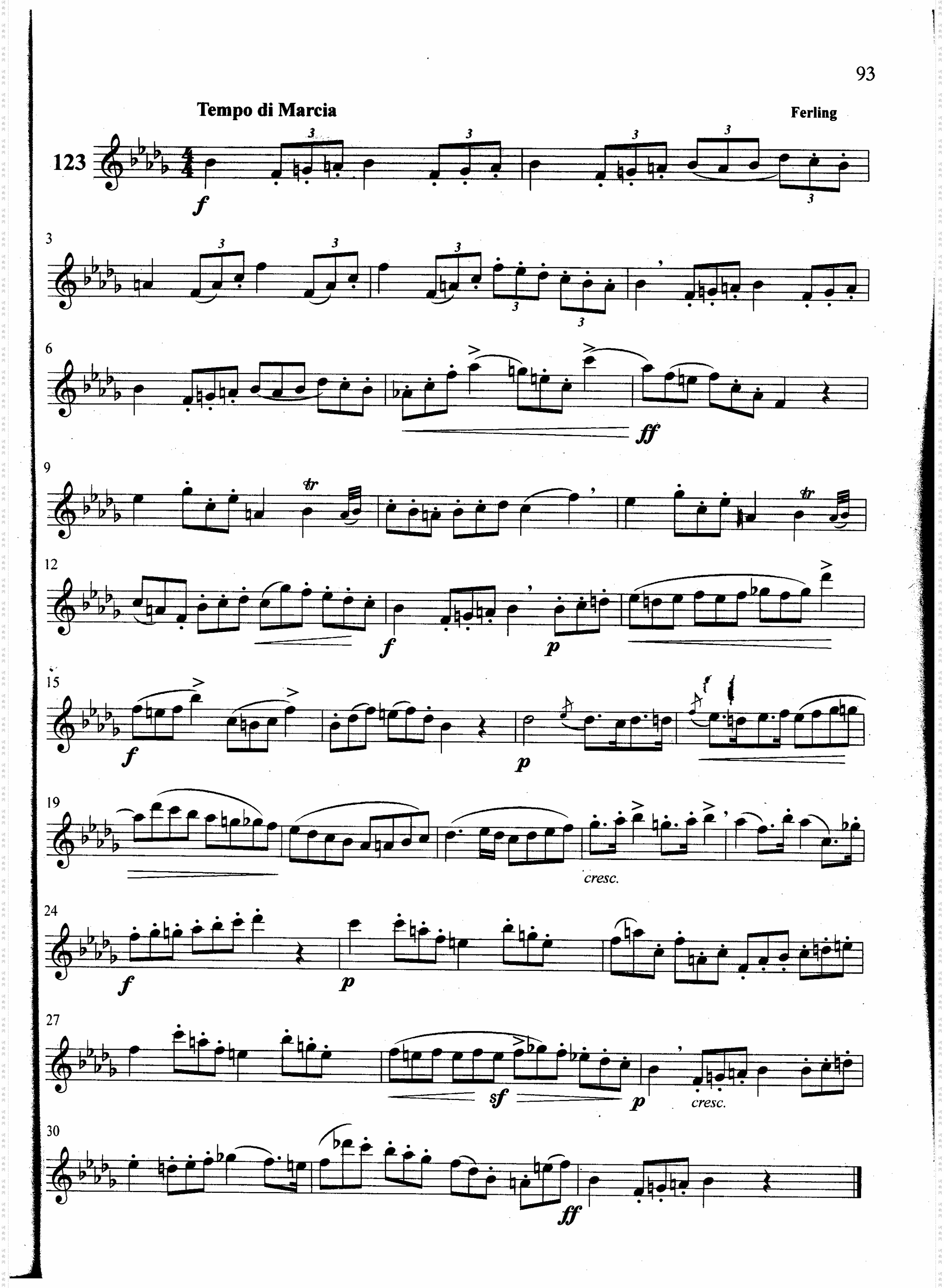 萨克斯管练习曲第100—093页