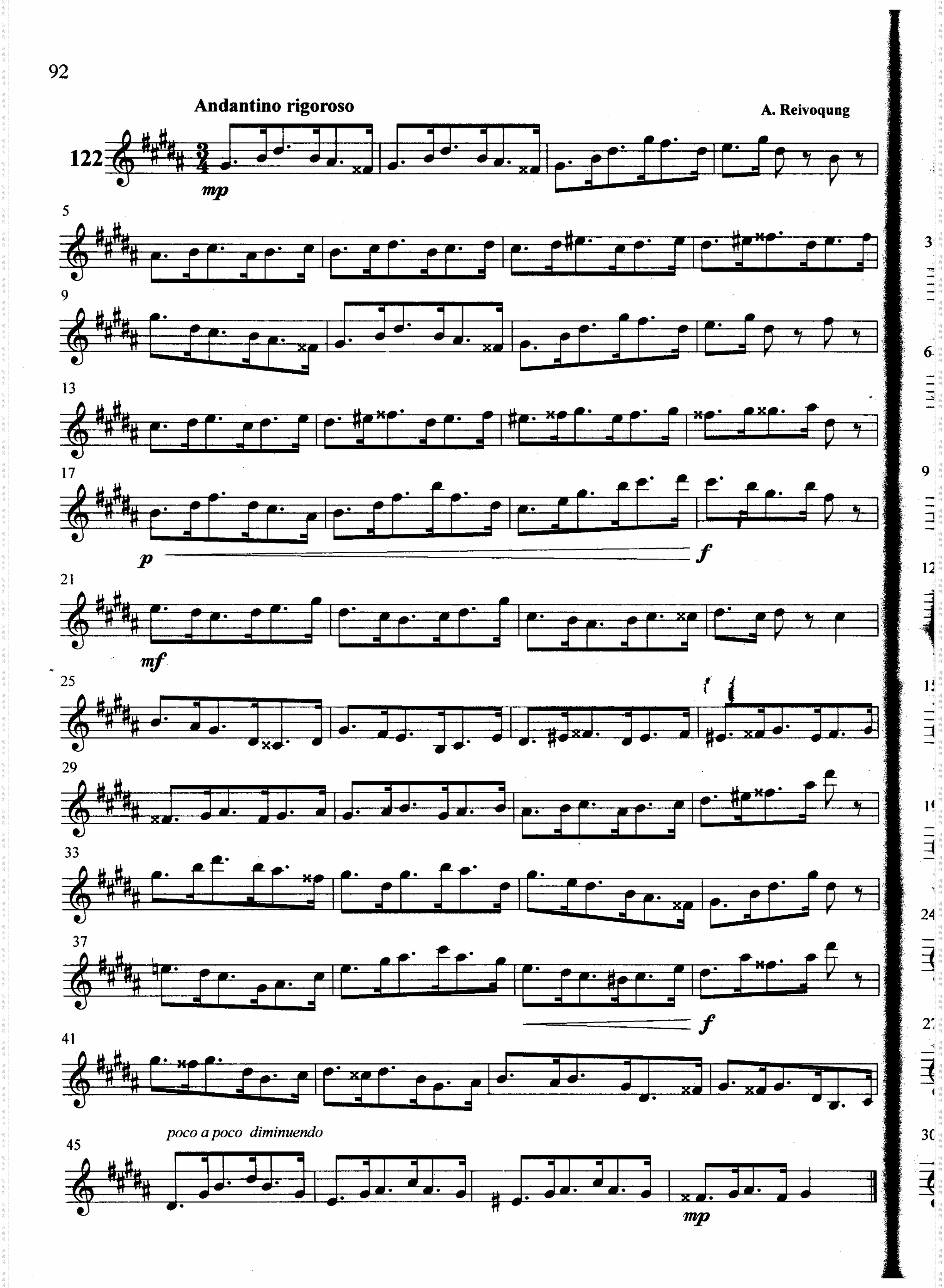 萨克斯管练习曲第100—092页