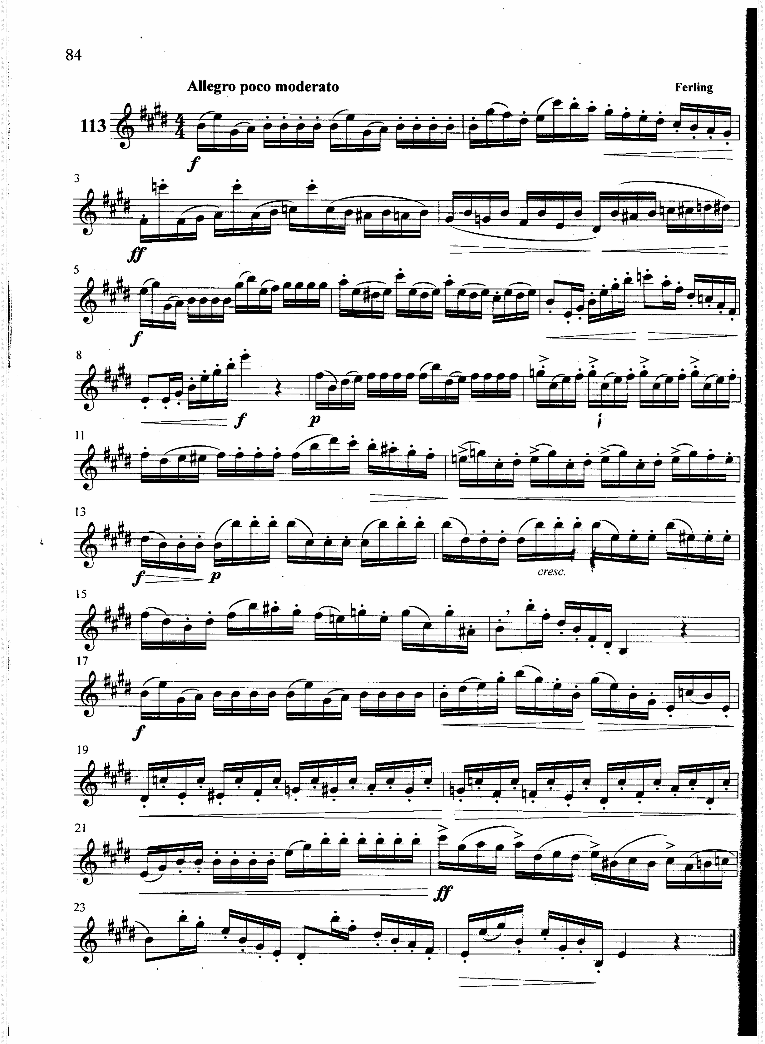 萨克斯管练习曲第100—084页