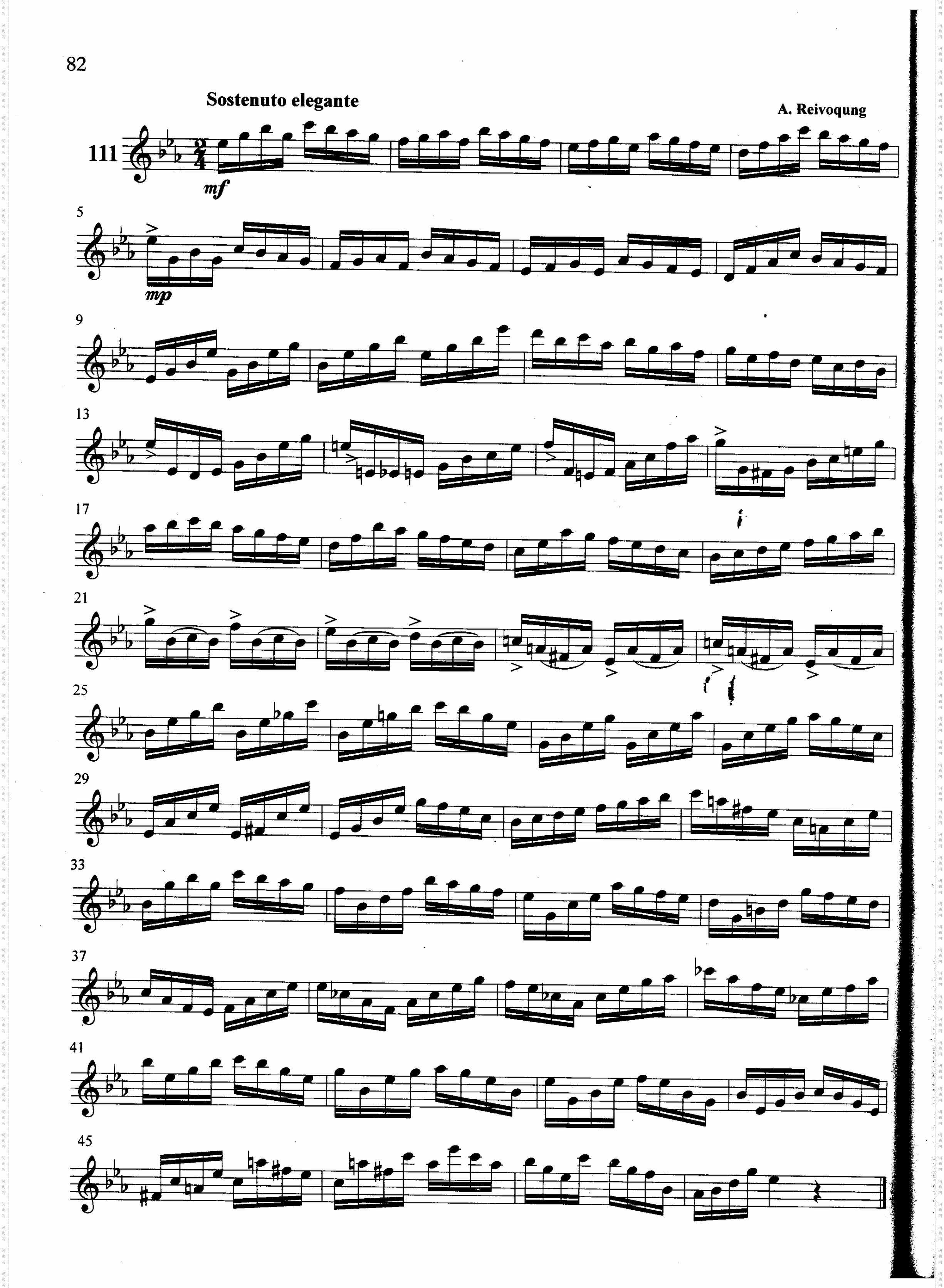 萨克斯管练习曲第100—082页