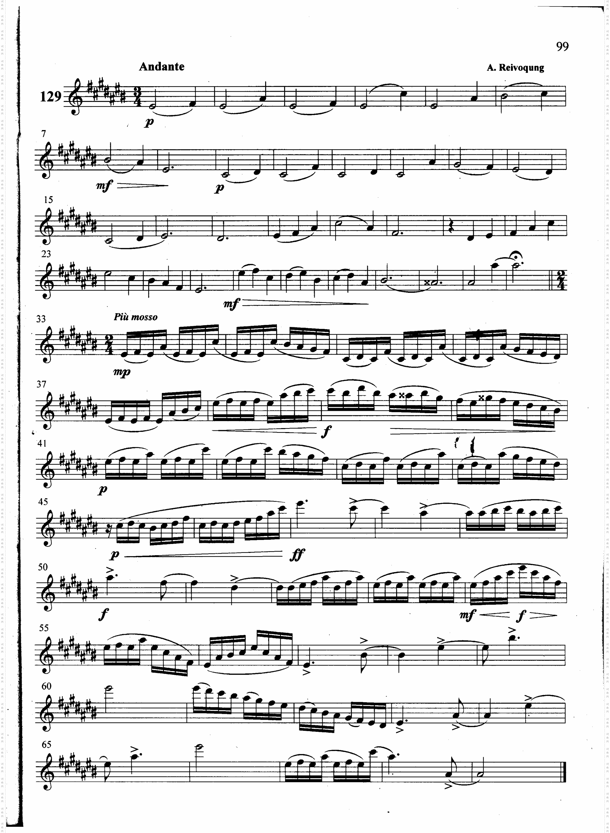 萨克斯管练习曲第100—099页