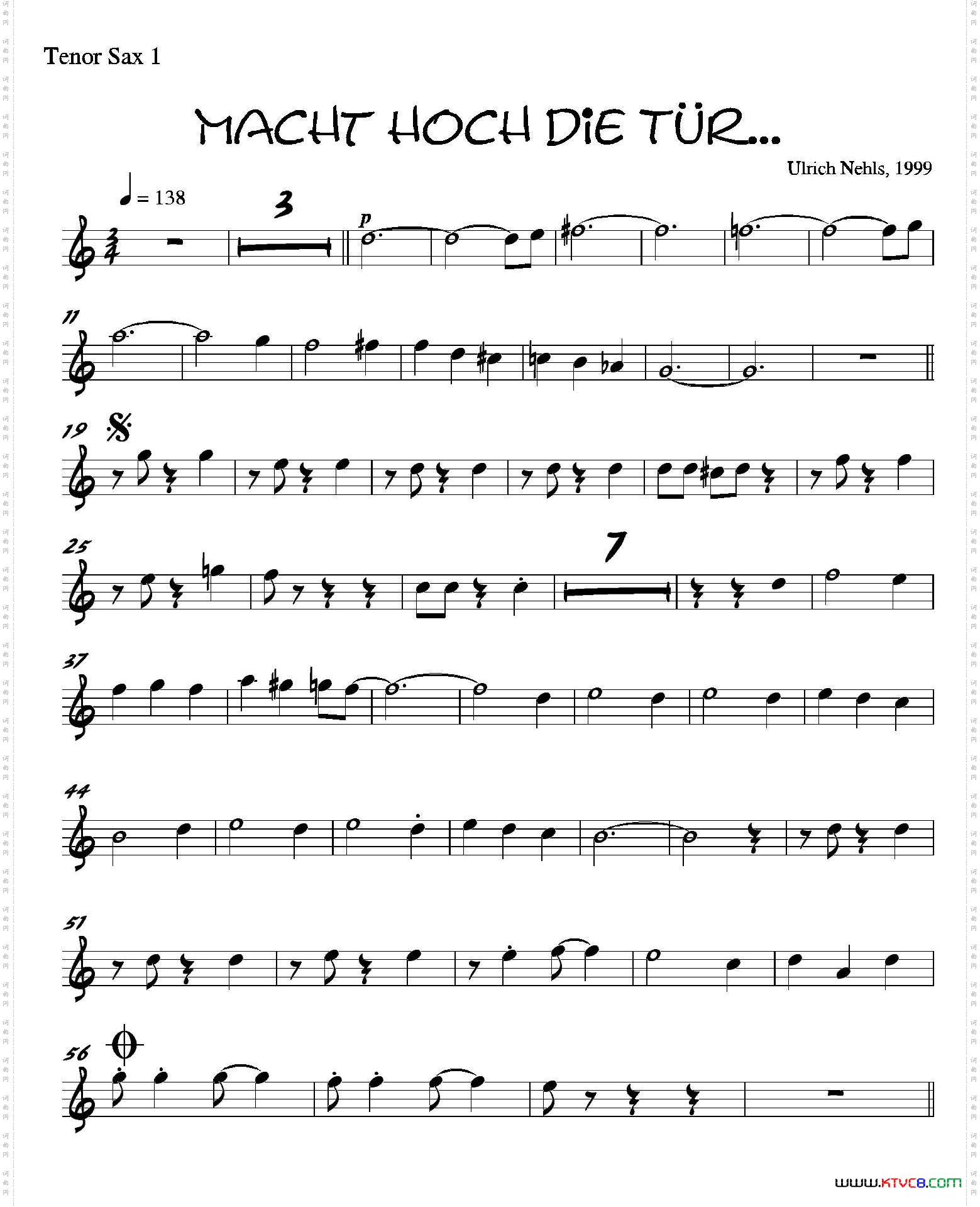 MachtHochDieTru…第一次中音萨克斯分谱_Macht Hoch Die Tru…第一次中音萨克斯分谱