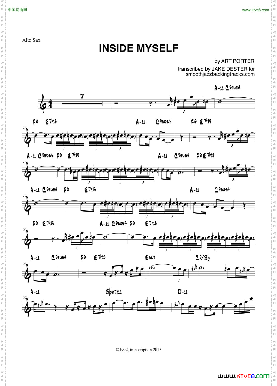 InsideMyself中音萨克斯_Inside Myself中音萨克斯