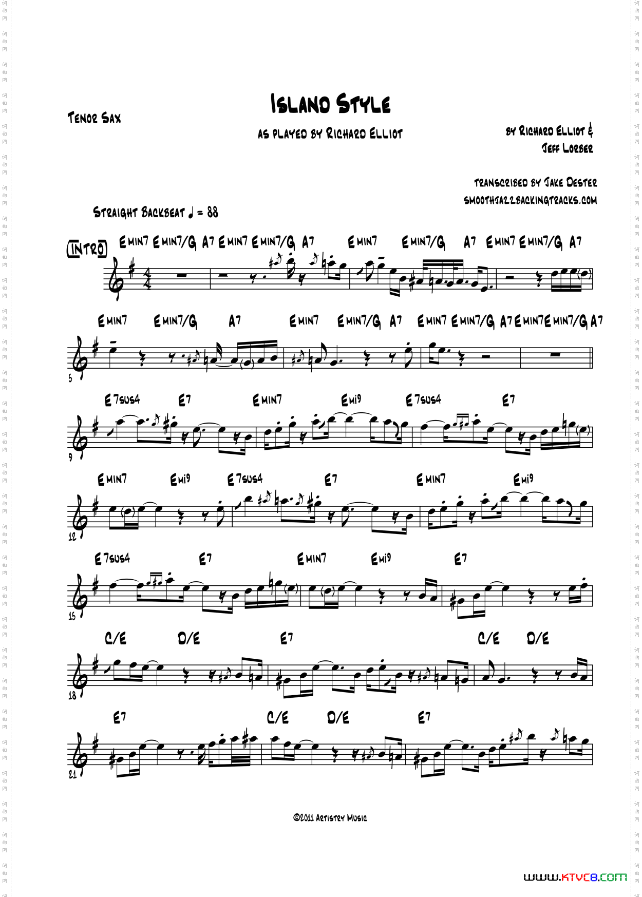 IslandStyle次中音萨克斯_Island Style次中音萨克斯