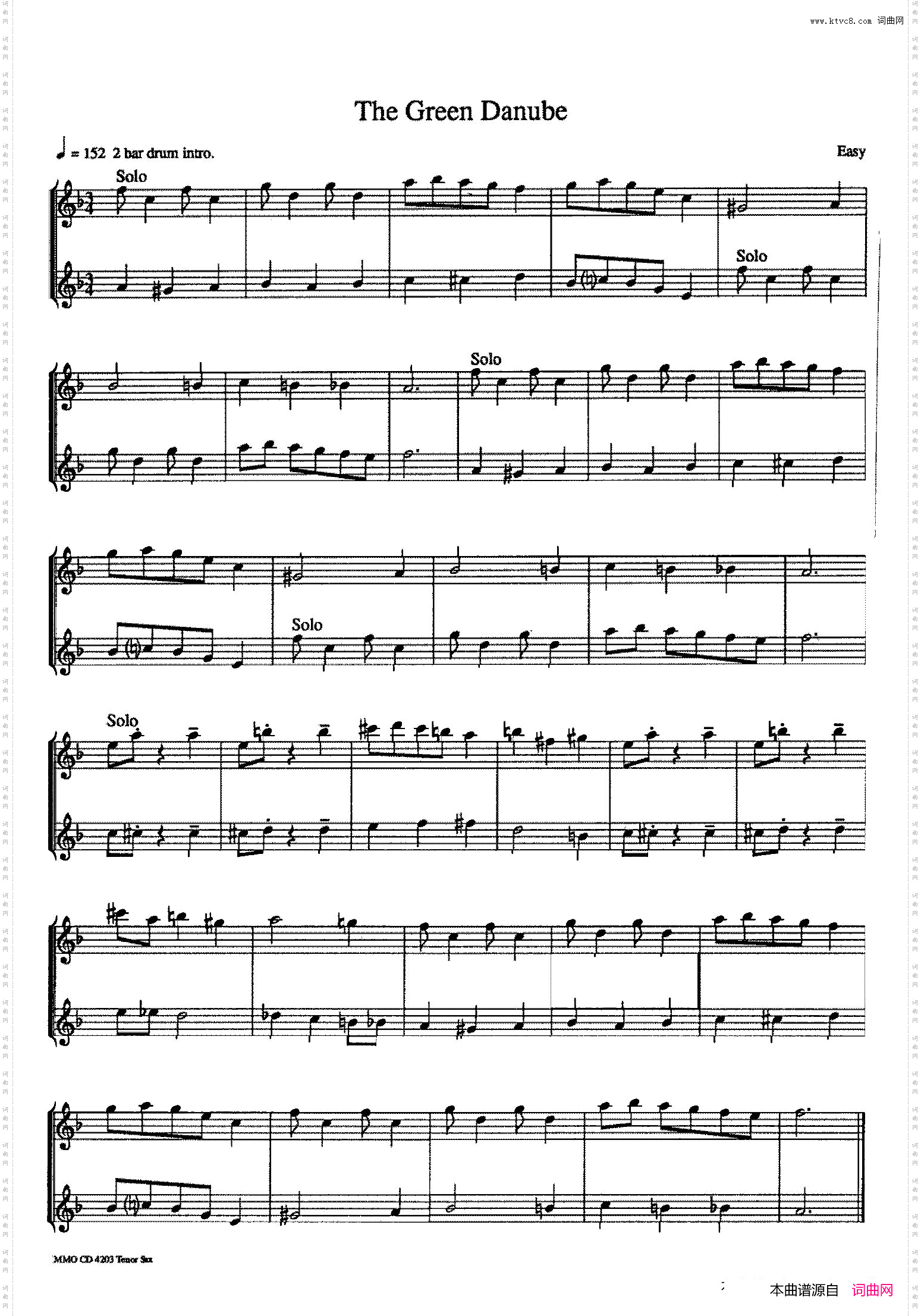 16首爵士二重奏:TheGreenDanube