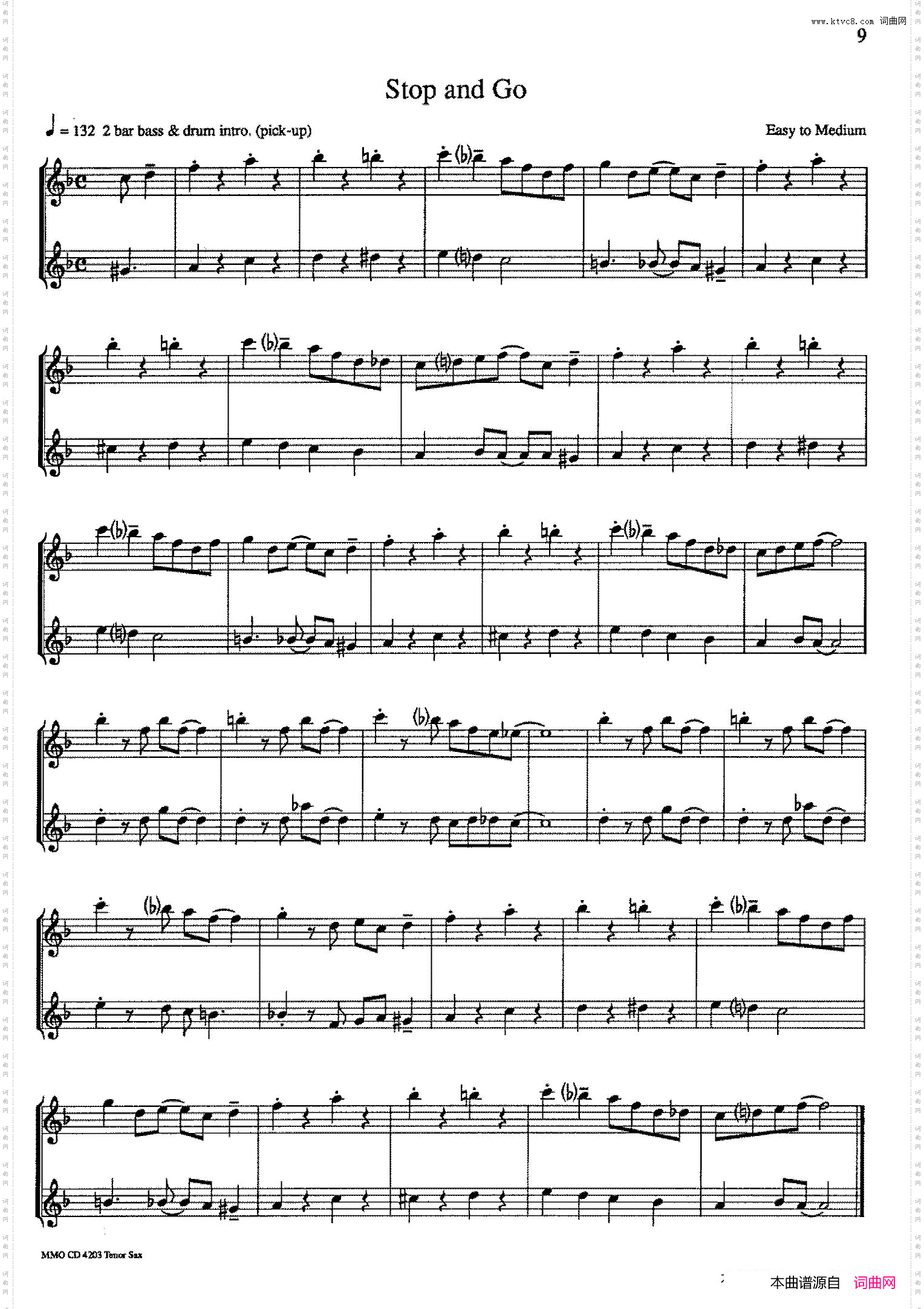 16首爵士二重奏:StopandGo