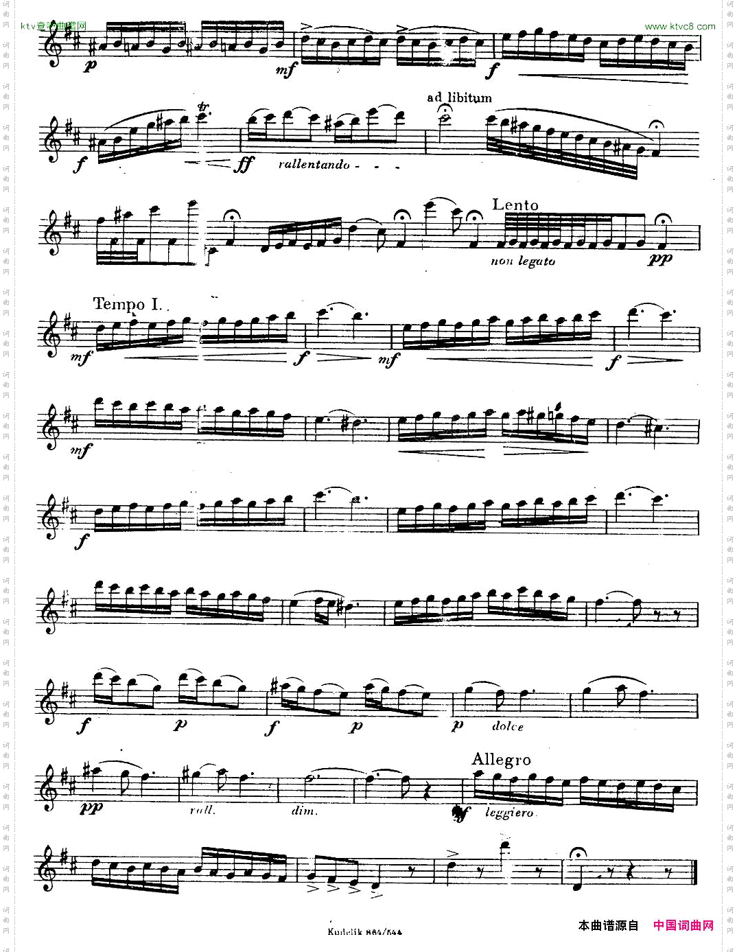 奇特克-萨克斯练习曲之三ETUDYPROSAXOPHON-FRZITRK.op.3