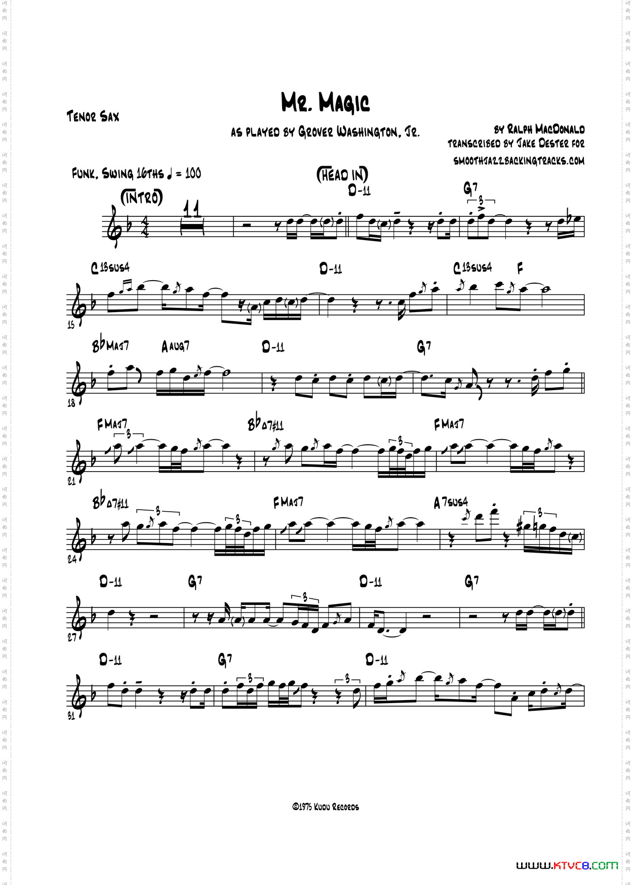 MrMagic次中音萨克斯_Mr Magic次中音萨克斯