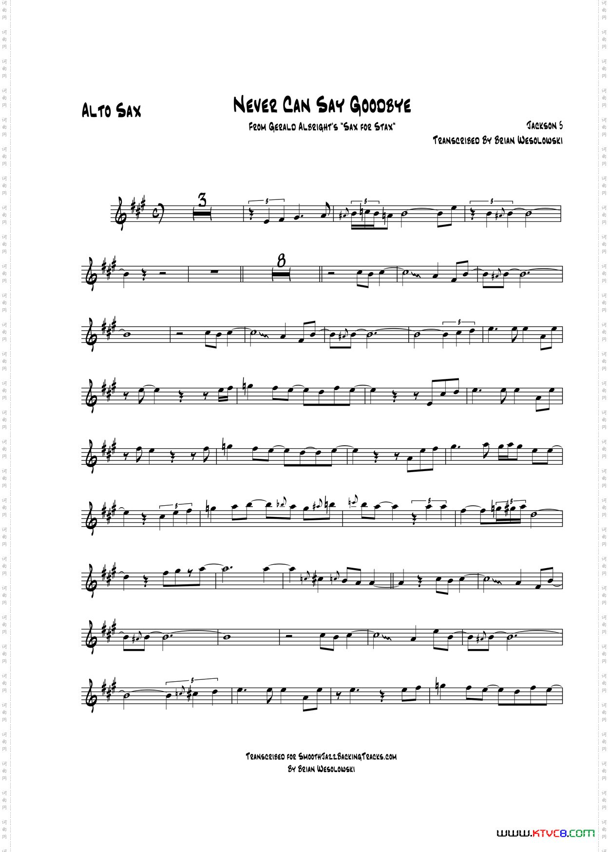 NeverCanSayGoodbye中音萨克斯_Never Can Say Goodbye中音萨克斯