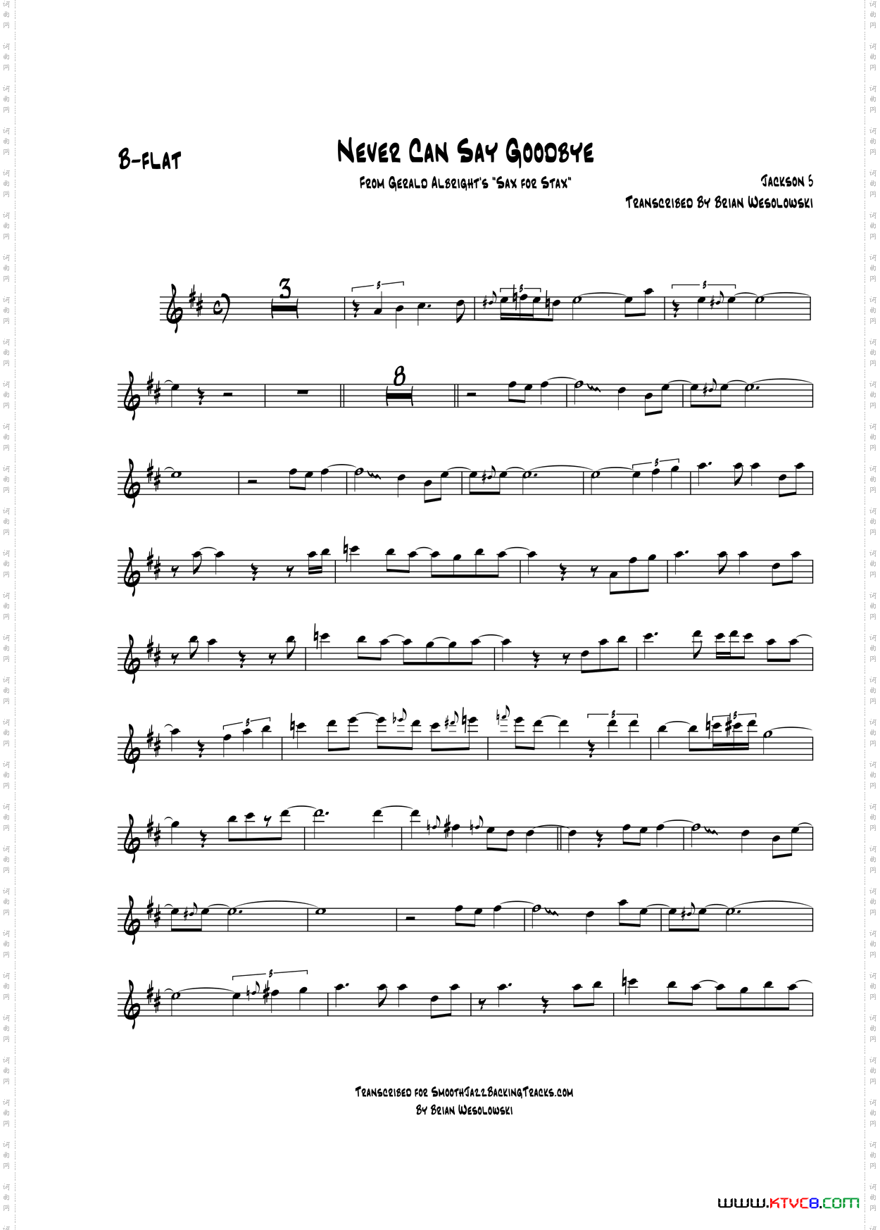 NeverCanSayGoodbye次中音萨克斯_Never Can Say Goodbye次中音萨克斯