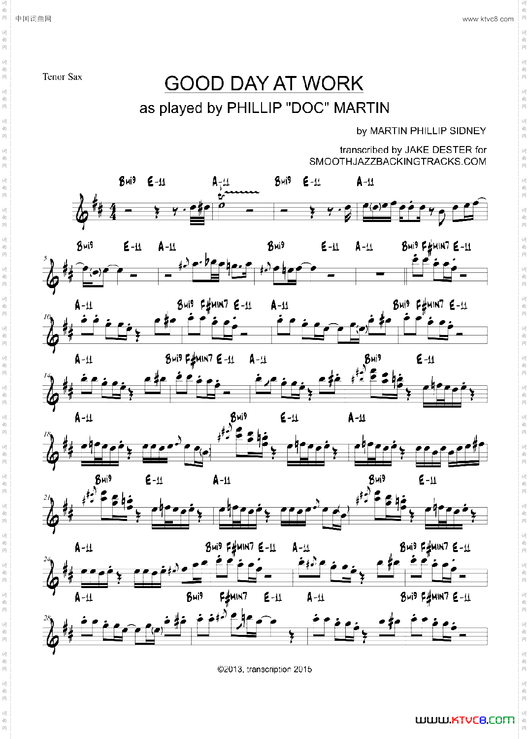 GoodDayAtWork次中音萨克斯_Good Day At Work次中音萨克斯