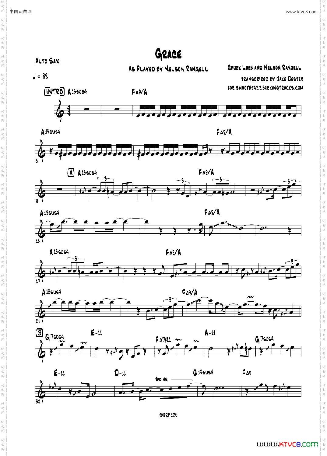 Grace中音萨克斯