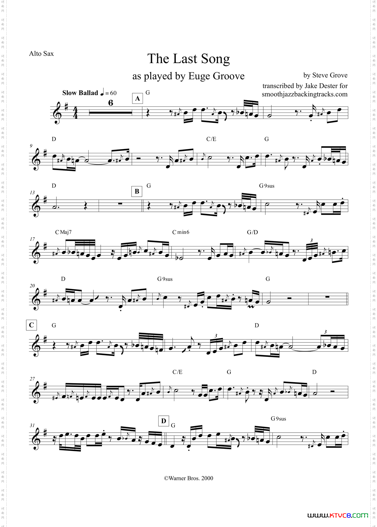 TheLastSong中音萨克斯_The Last Song中音萨克斯