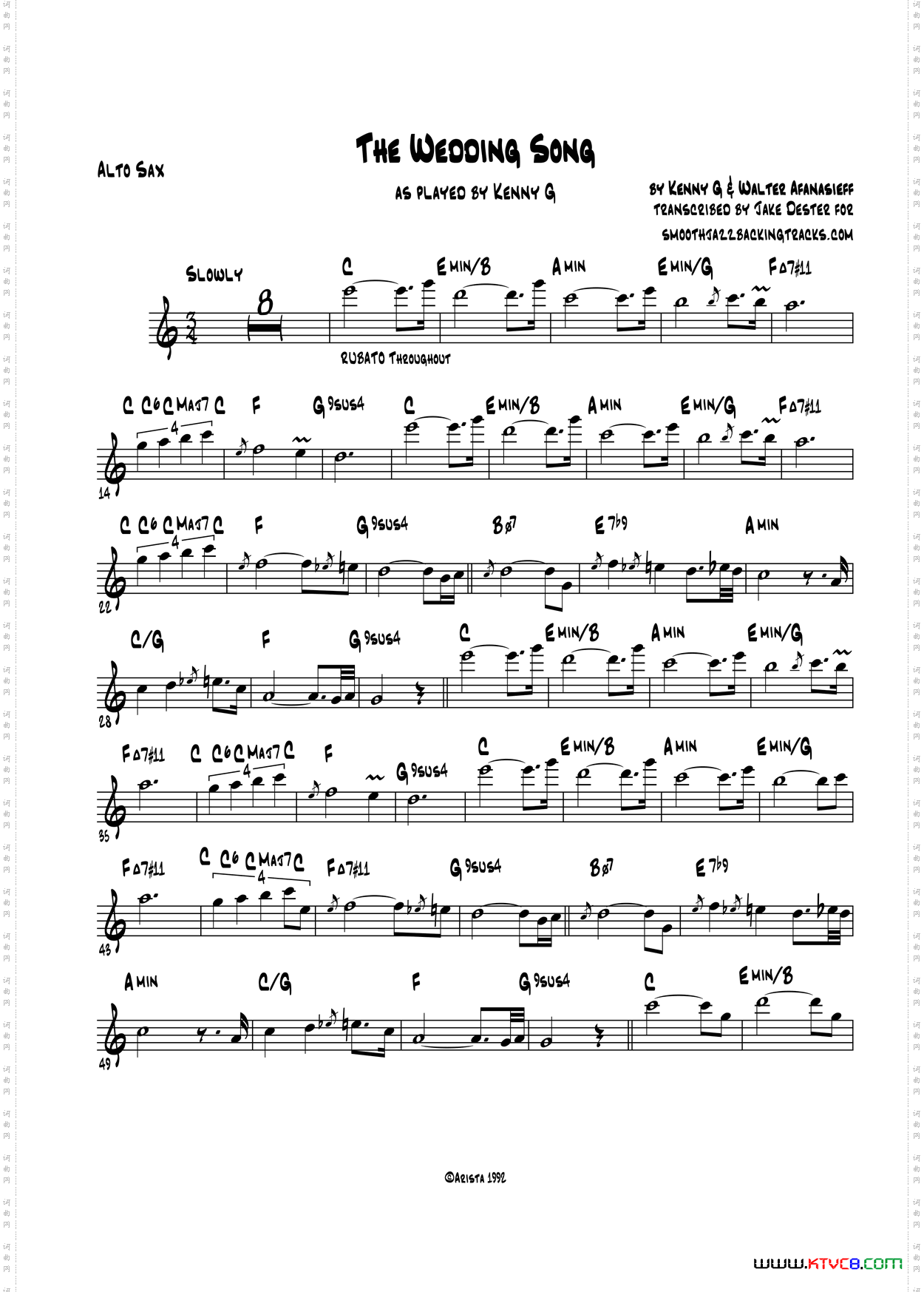 TheWeddingSong中音萨克斯_The Wedding Song中音萨克斯