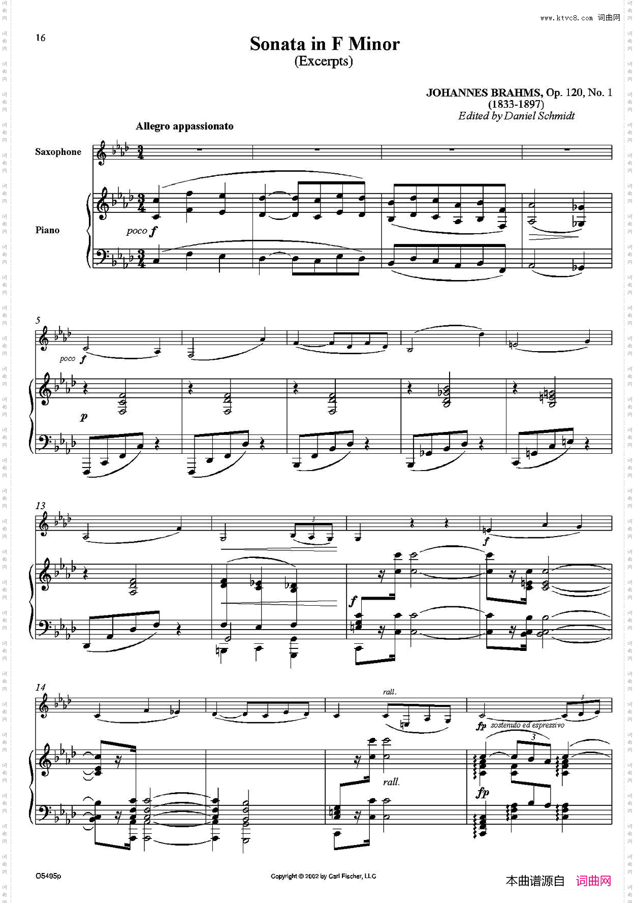 SonatainFMinor萨克斯+钢琴伴奏_Sonata in F Minor萨克斯+钢琴伴奏