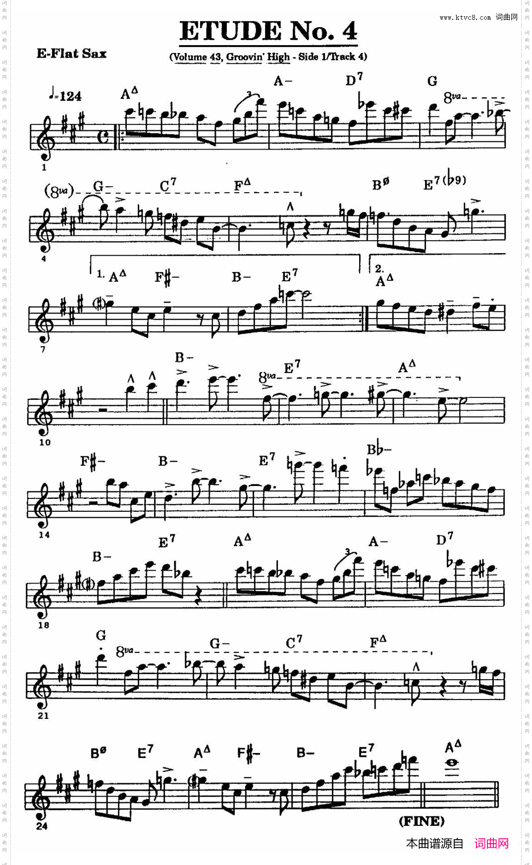 爵士乐超吹练习曲四