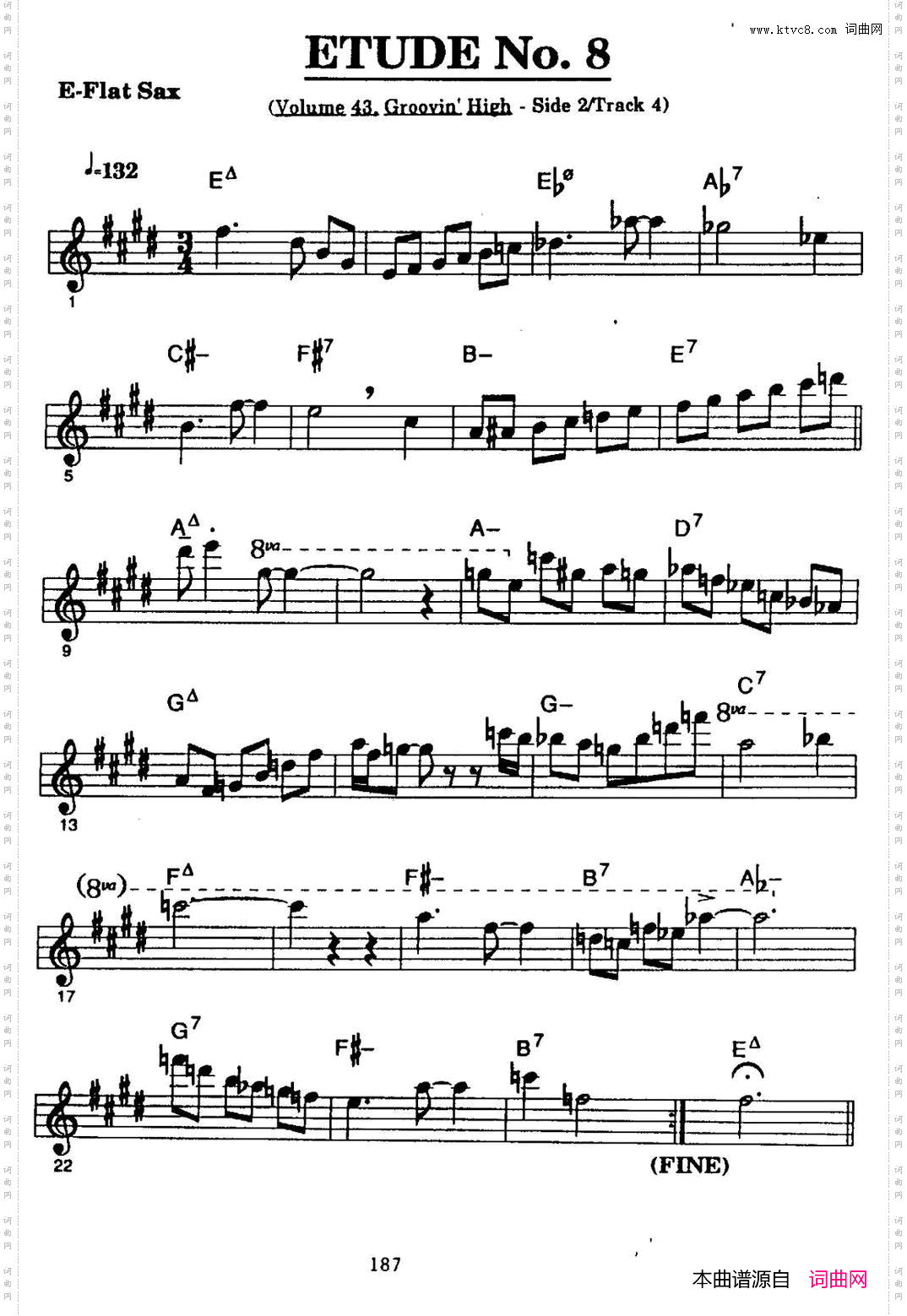 爵士乐超吹练习曲八