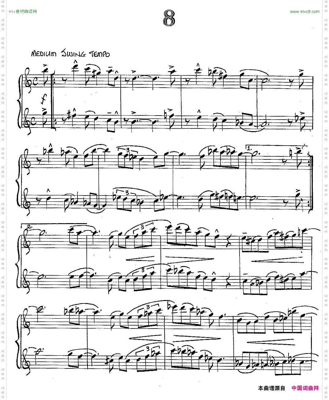 JazzConceptionForSaxophoneDuets-8二重奏