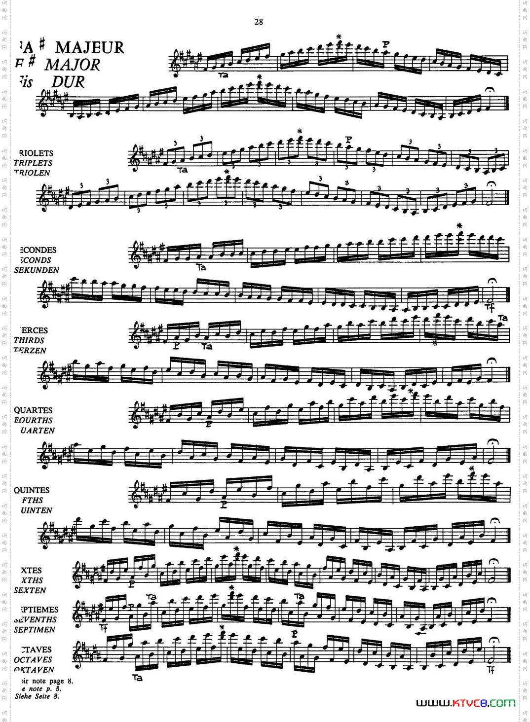 五线谱音阶练习P28——33