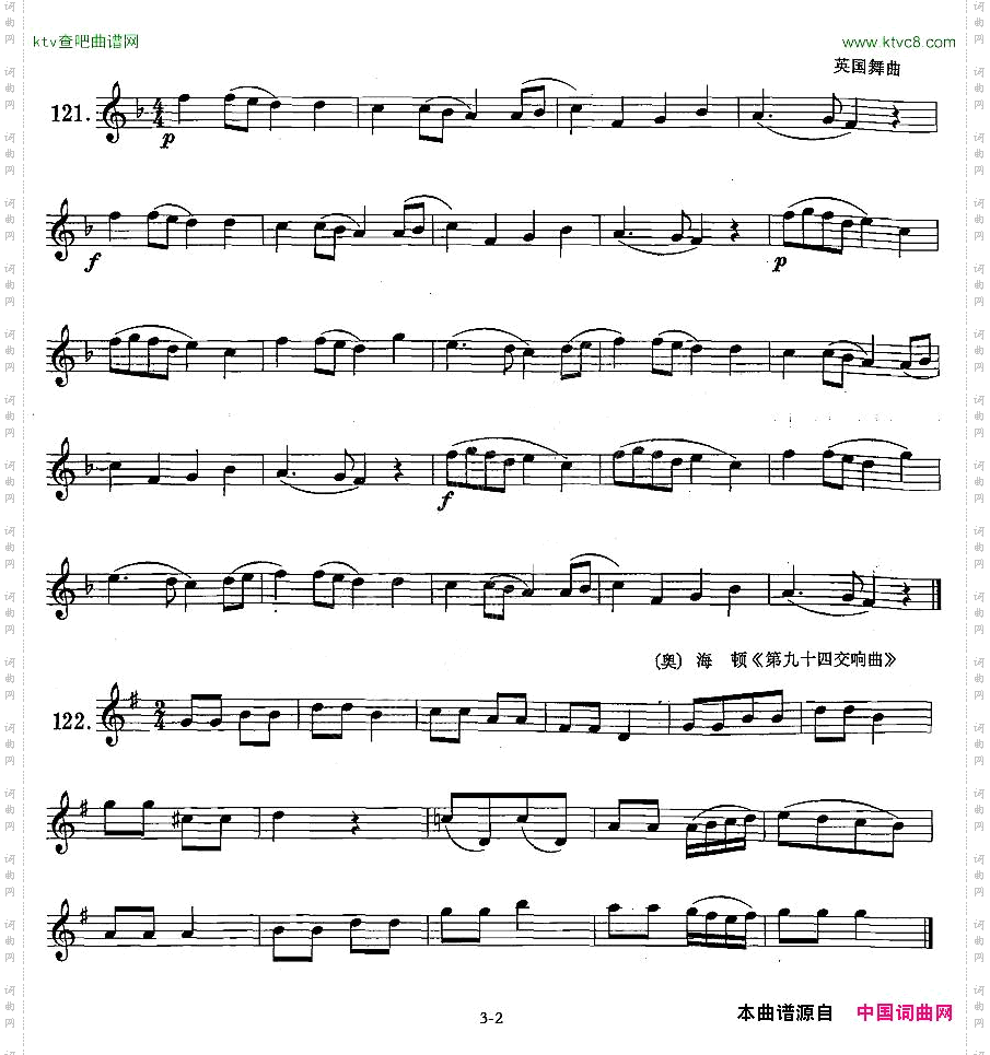 萨克斯练习曲合集1—21低音C音的练习