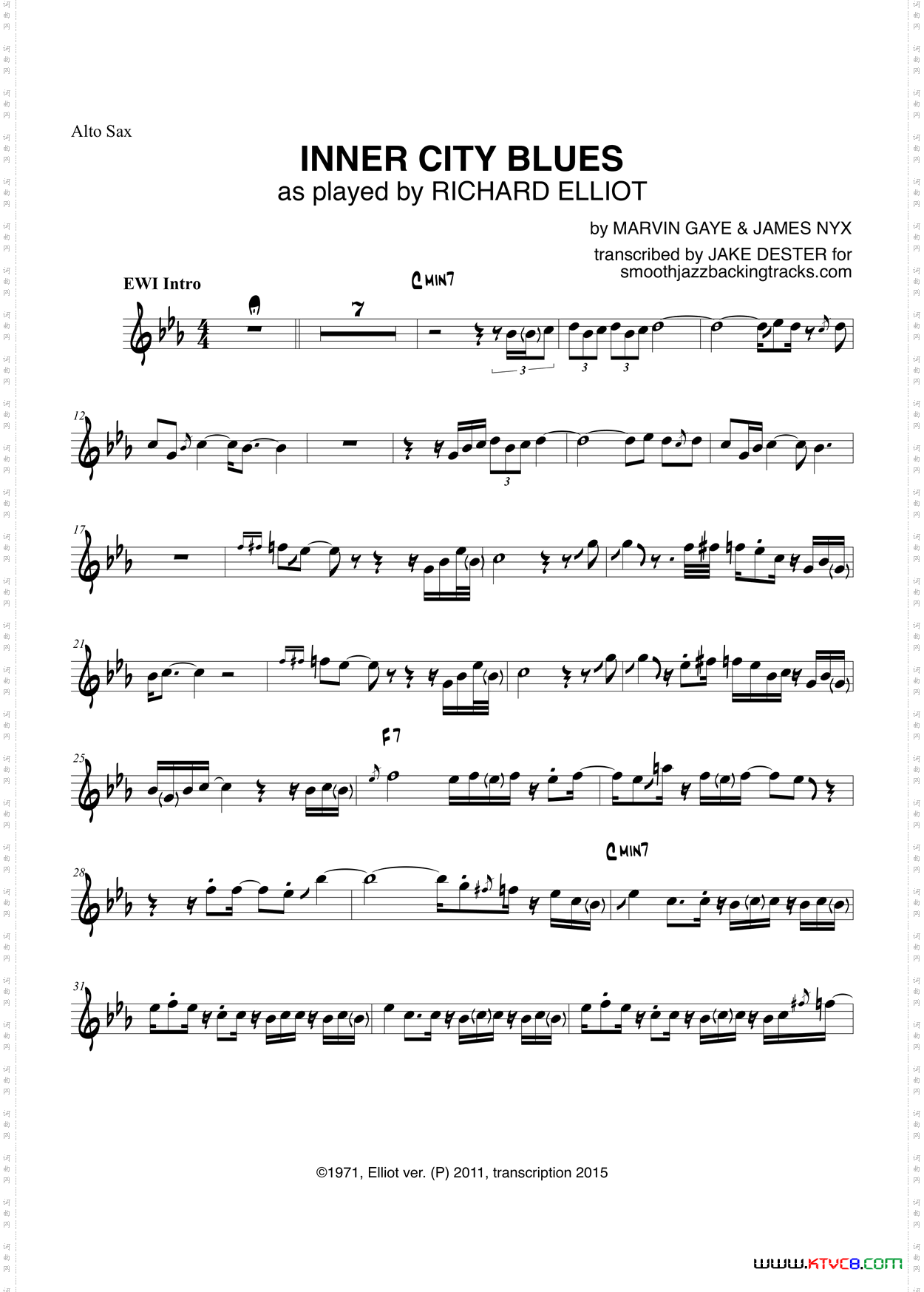 InnerCityBlues中音萨克斯_Inner City Blues中音萨克斯