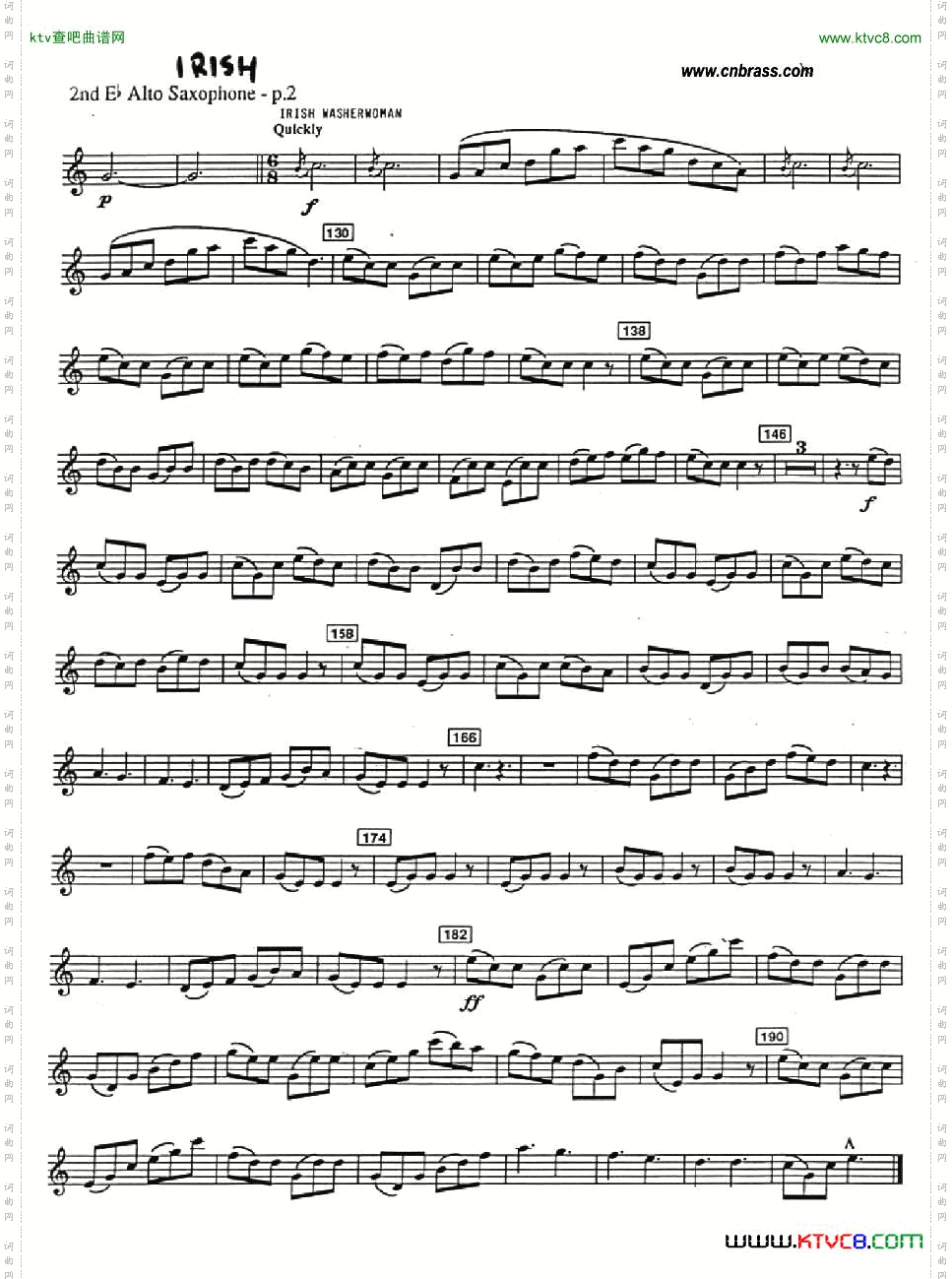 IRISHSUITE爱尔兰组曲四重奏之第二中音萨克斯