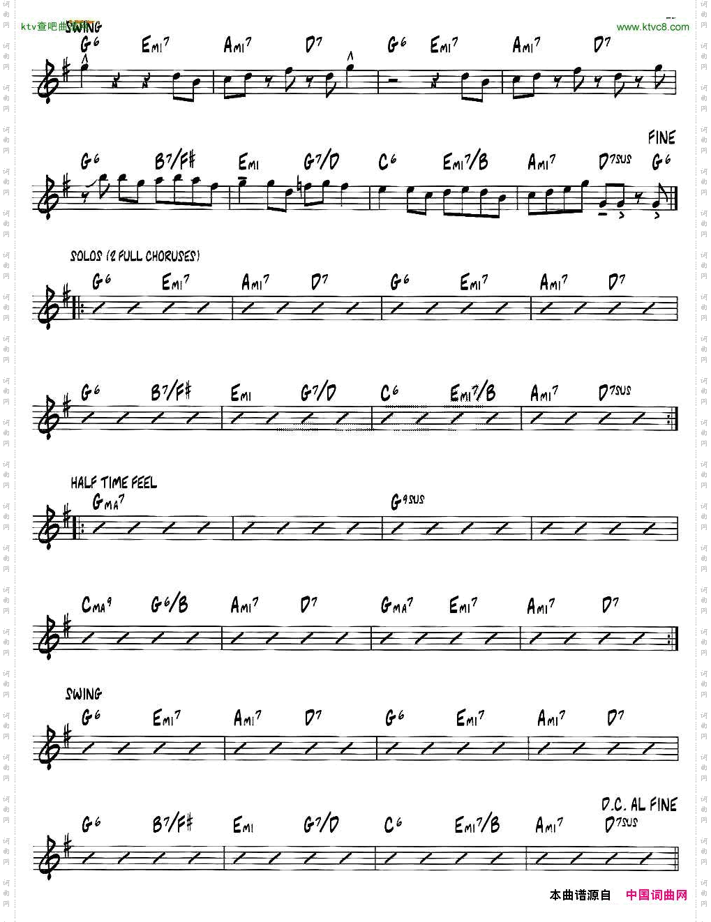 BIJIjazz系列萨克斯谱