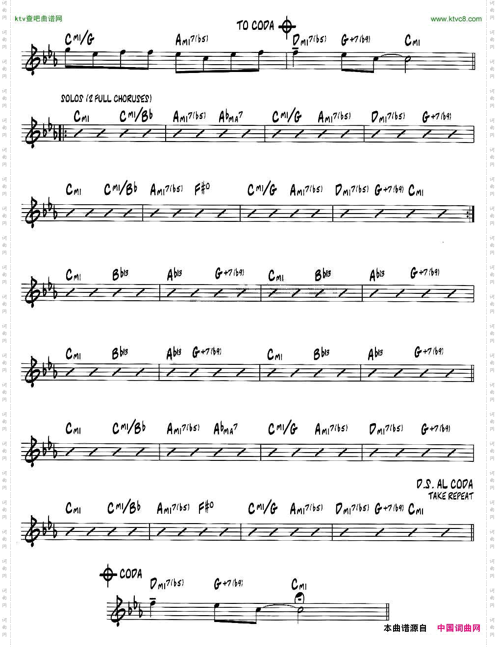 ALFIE'STHEMEjazz系列萨克斯谱