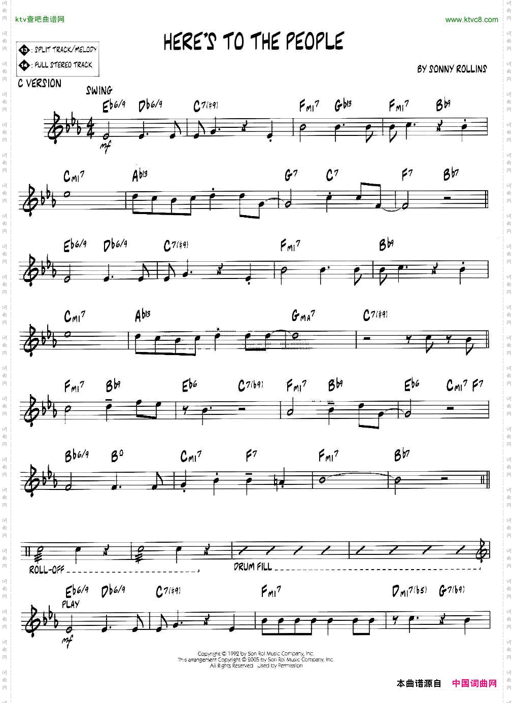 HERE’STOTHEPEOPLEjazz系列萨克斯谱