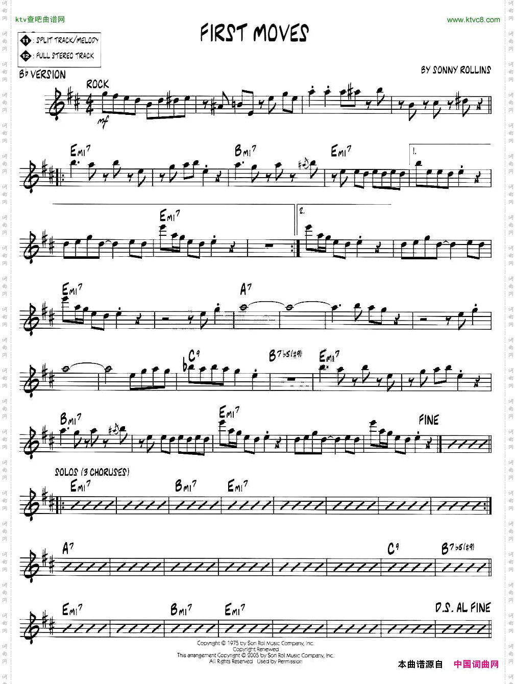 FIRSTMOVESjazz系列萨克斯谱