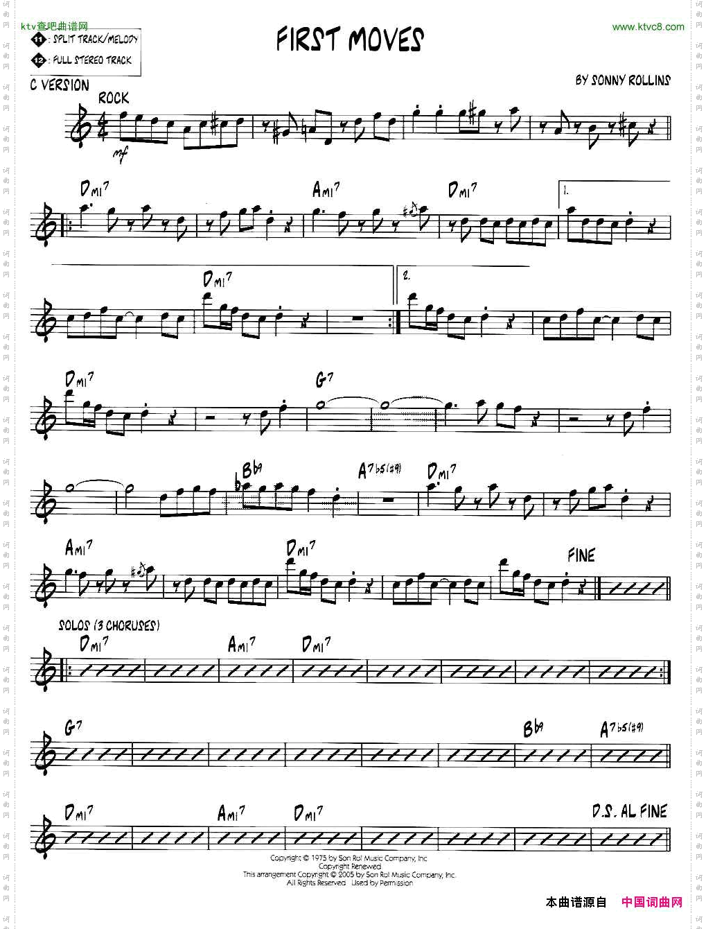 FIRSTMOVESjazz系列萨克斯谱