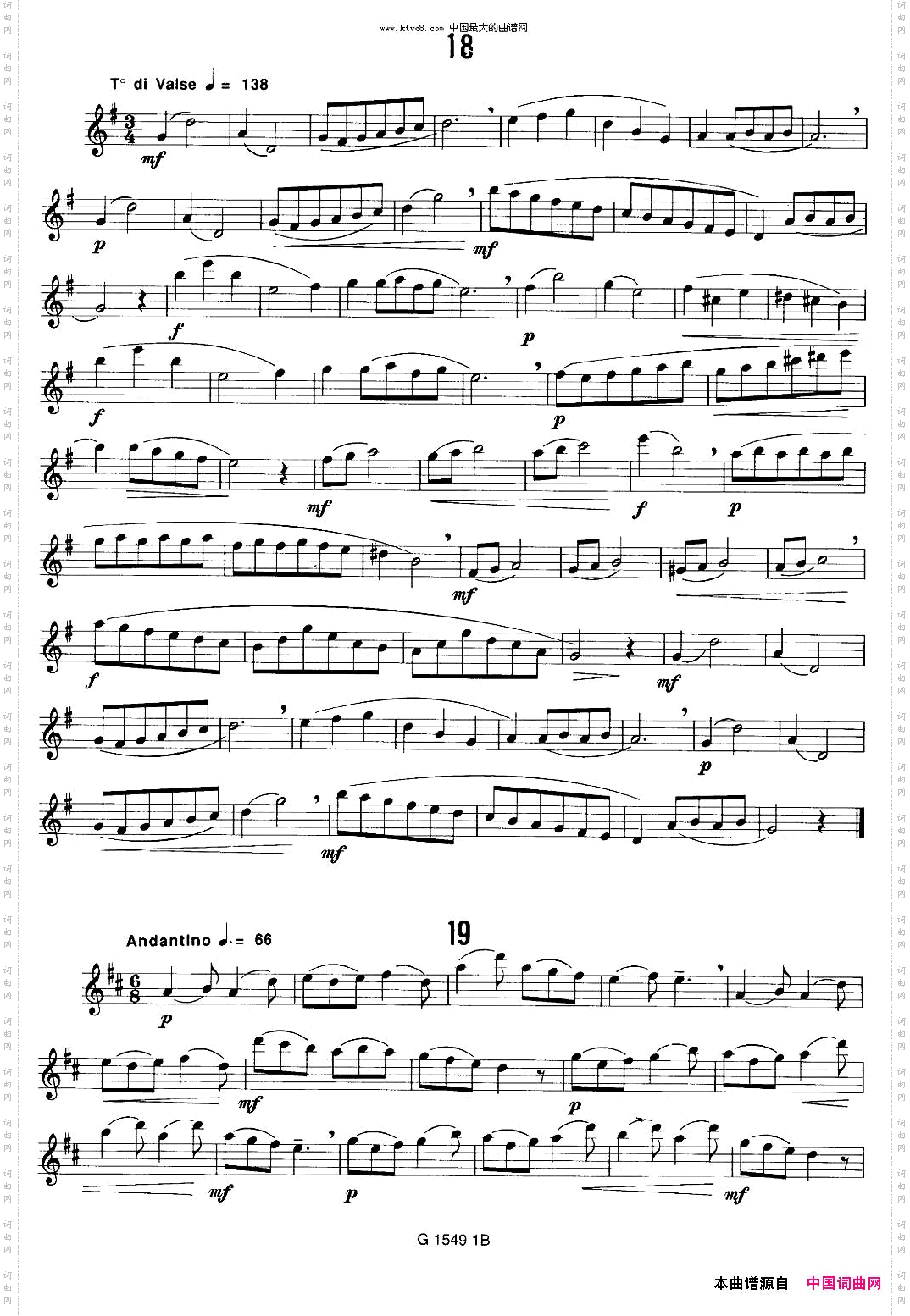 50首经典萨克斯管练习曲11—20