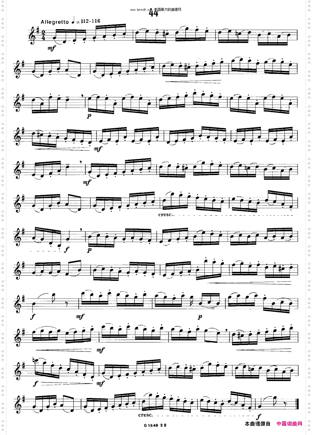 50首经典萨克斯管练习曲42—50