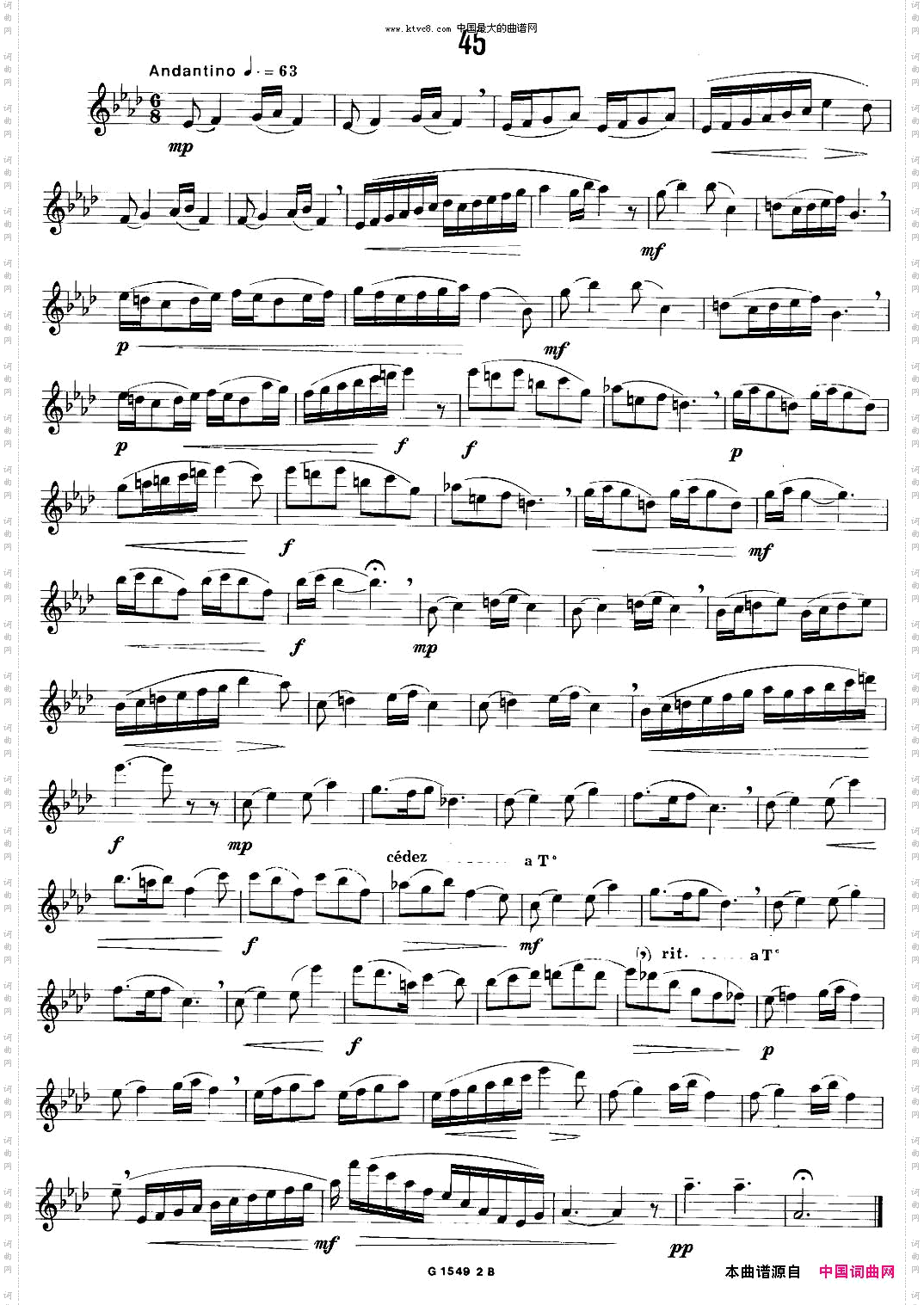 50首经典萨克斯管练习曲42—50