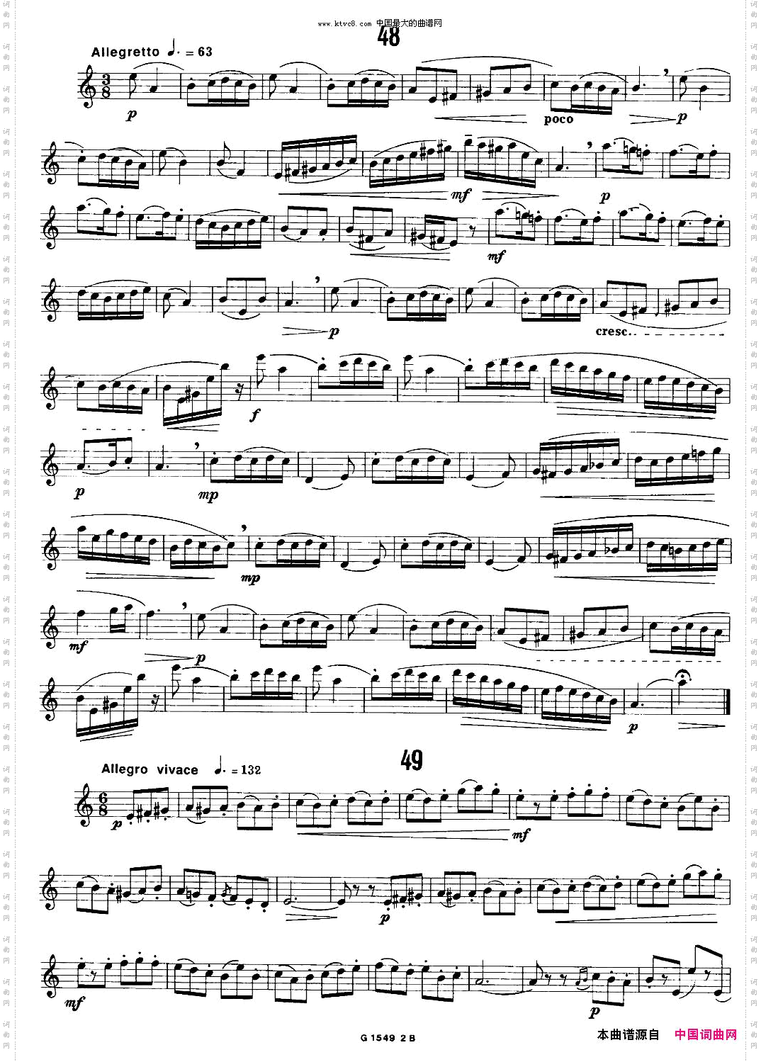 50首经典萨克斯管练习曲42—50