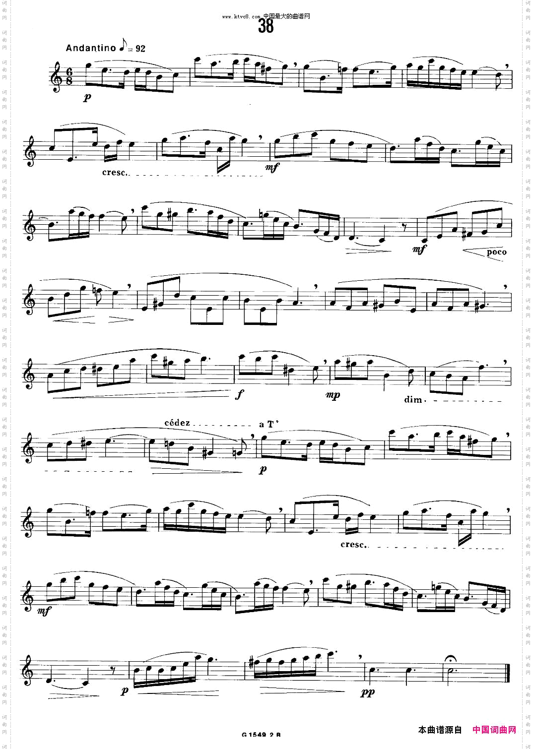 50首经典萨克斯管练习曲32—41
