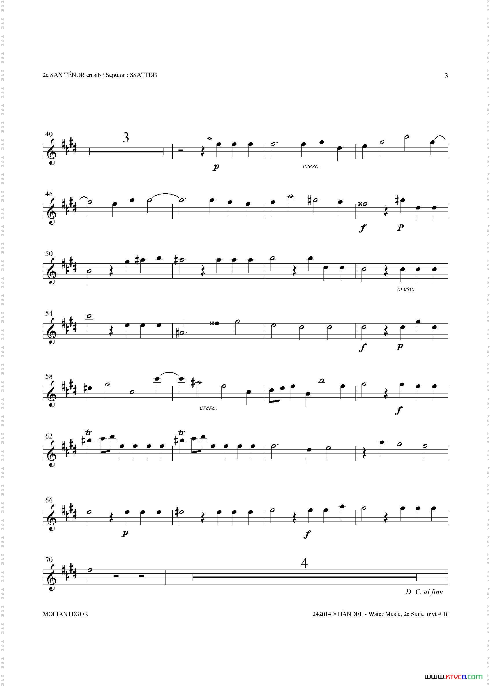 WaterMusicHWV.349No.2第二次中音萨克斯_Water MusicHWV.349 No.2第二次中音萨克斯