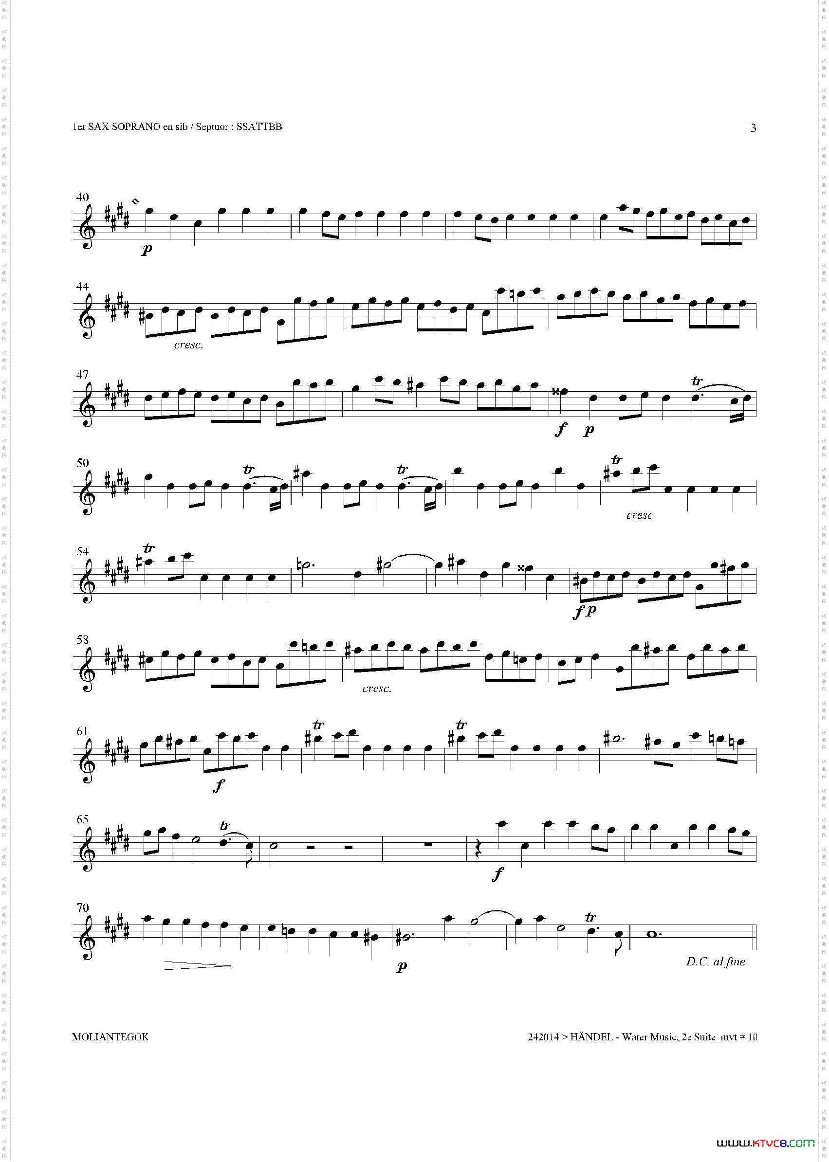 WaterMusicHWV.349No.2第一高音萨克斯_Water MusicHWV.349 No.2第一高音萨克斯