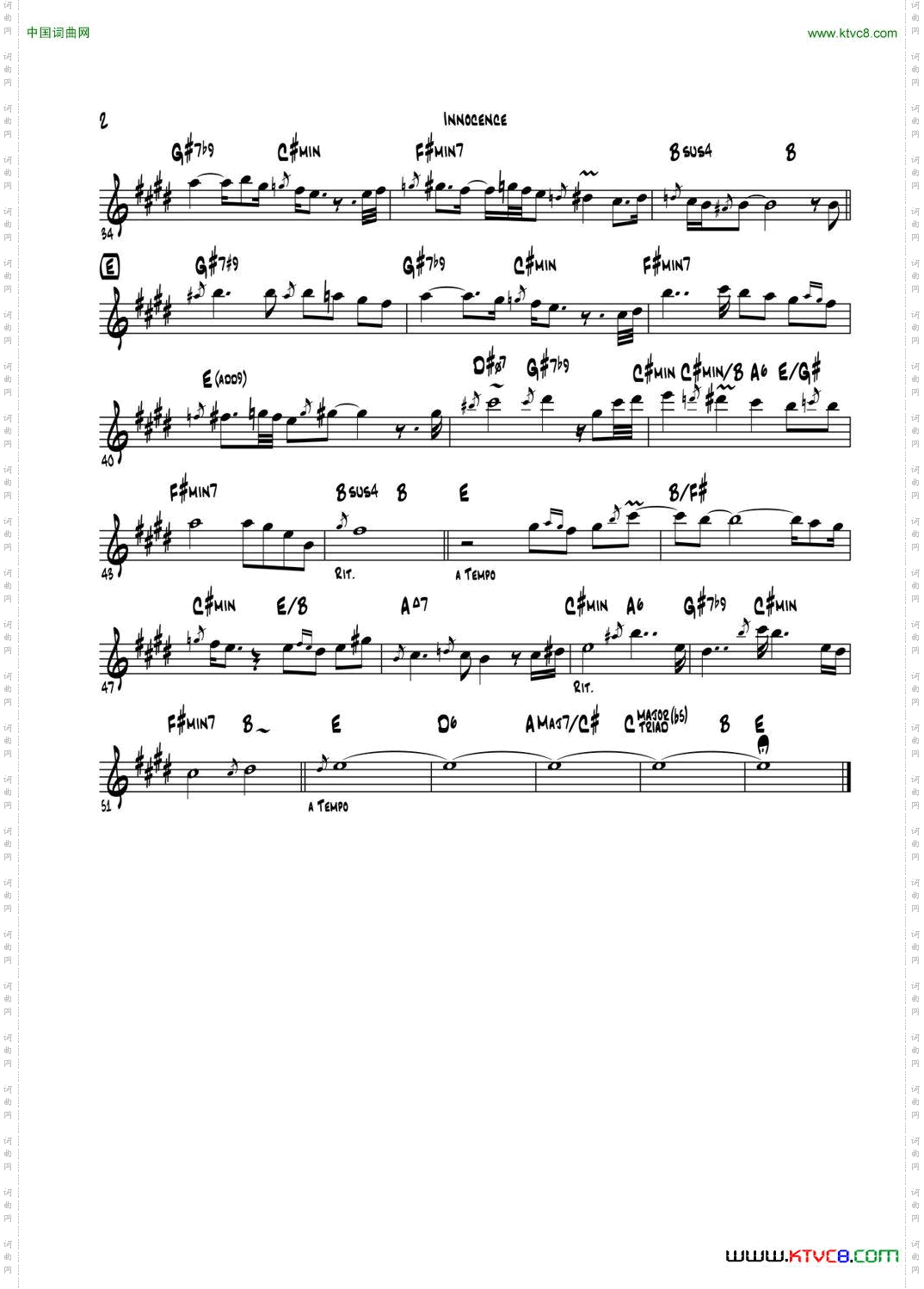 Innocence中音萨克斯上低音萨克斯