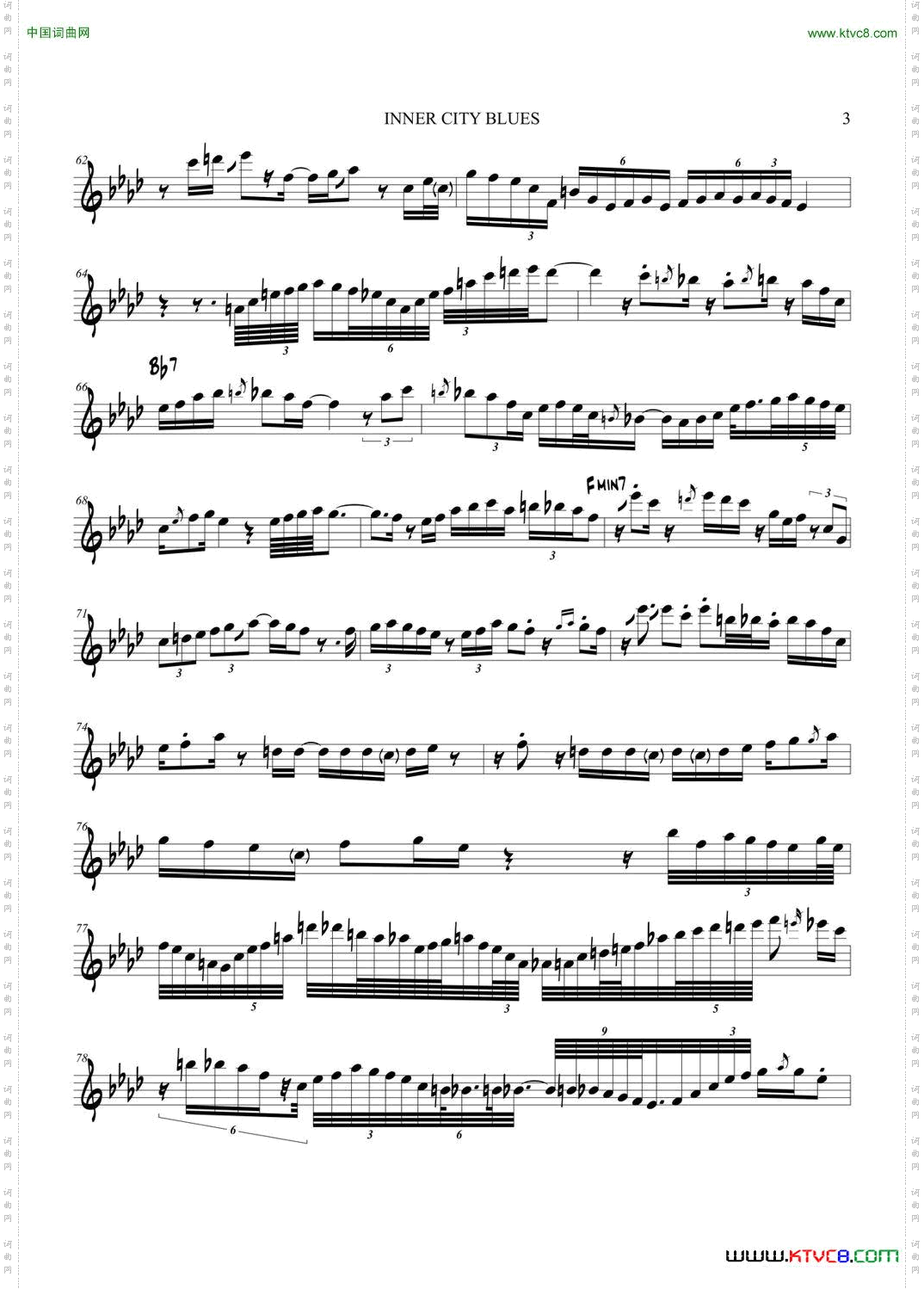 InnerCityBlues次中音萨克斯_Inner City Blues次中音萨克斯