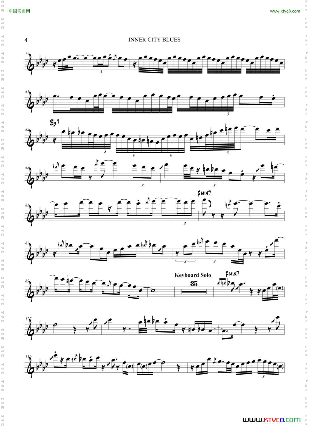 InnerCityBlues次中音萨克斯_Inner City Blues次中音萨克斯