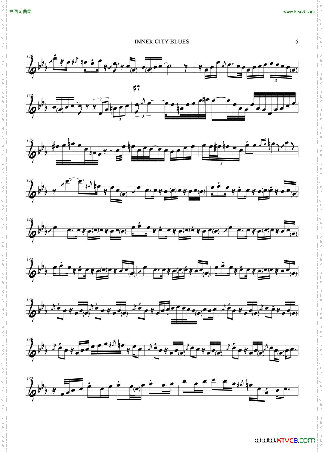 InnerCityBlues中音萨克斯_Inner City Blues中音萨克斯